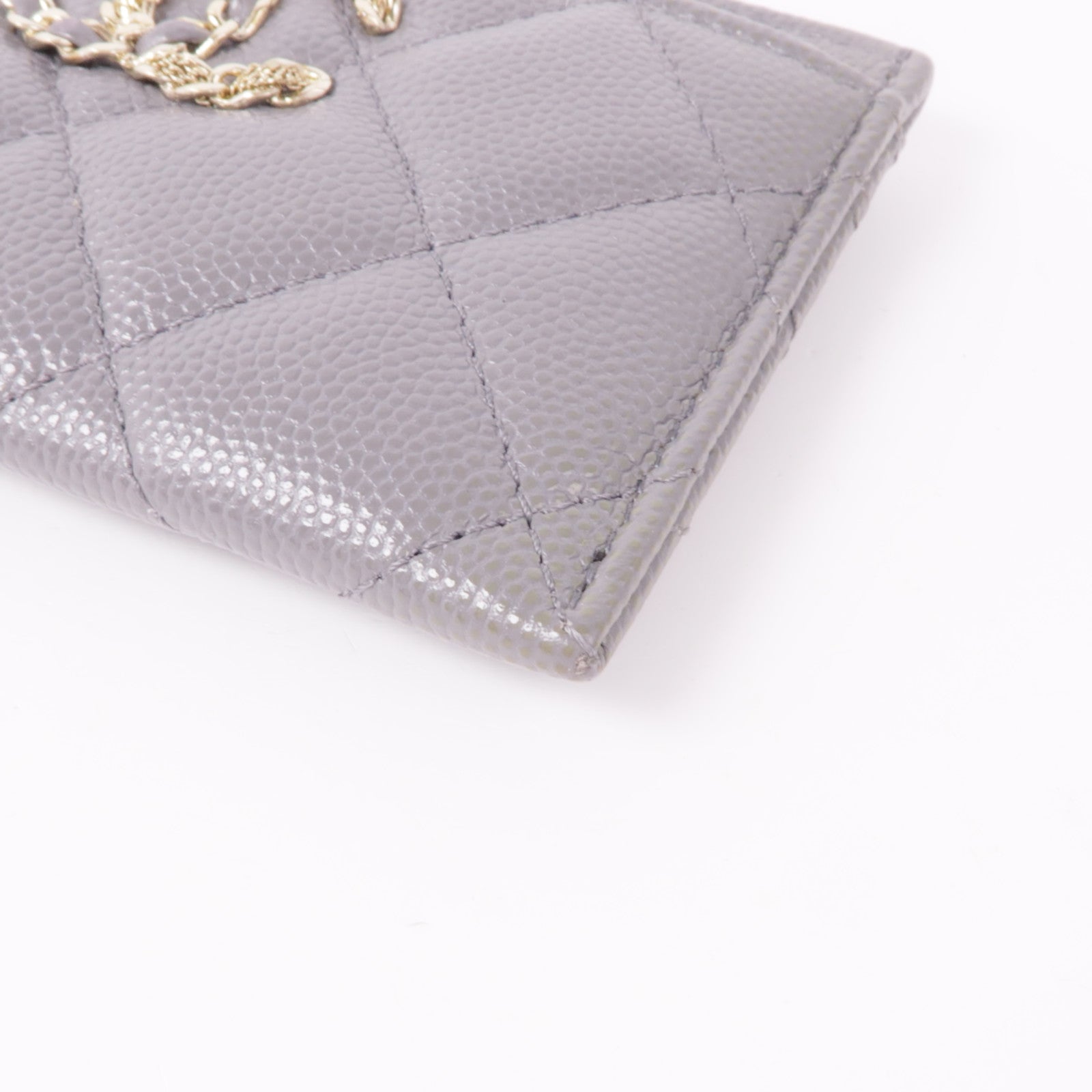 CHANEL 牛皮皮革Card Case金扣卡片套