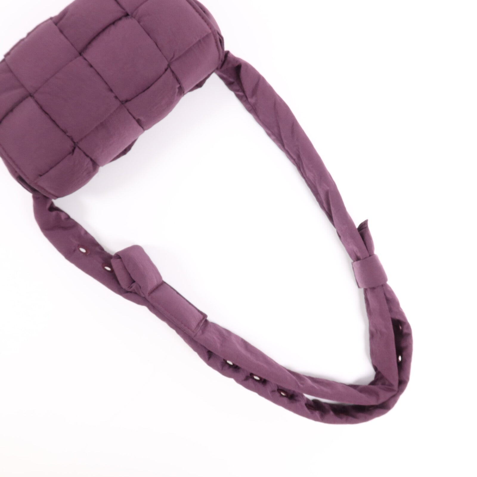 BOTTEGA VENETA 帆布Padded Tech Mini銀扣腰包