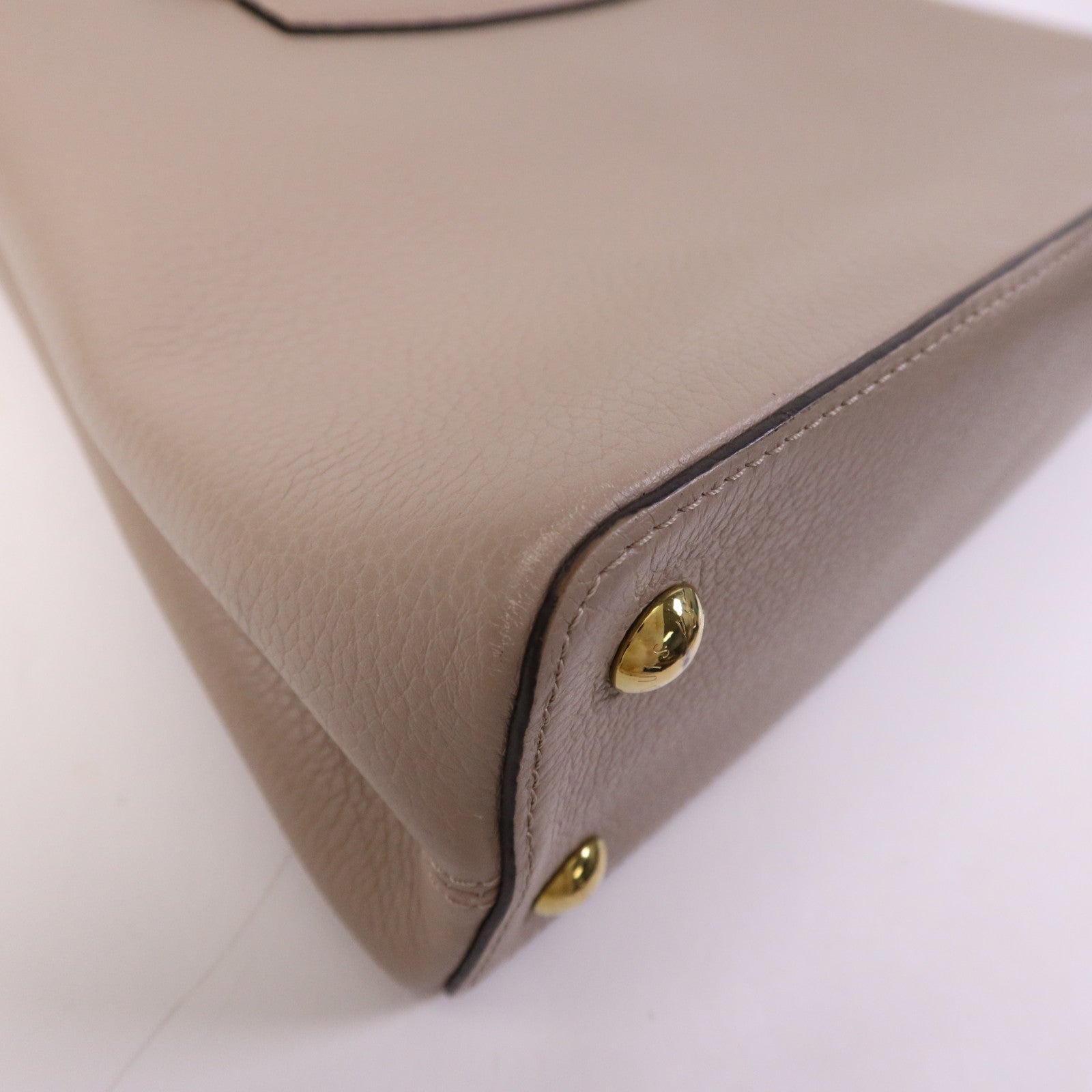 LOUIS VUITTON 【激減優惠】Taurillon/蛇皮皮革Capucines MM金扣手挽肩背兩用袋