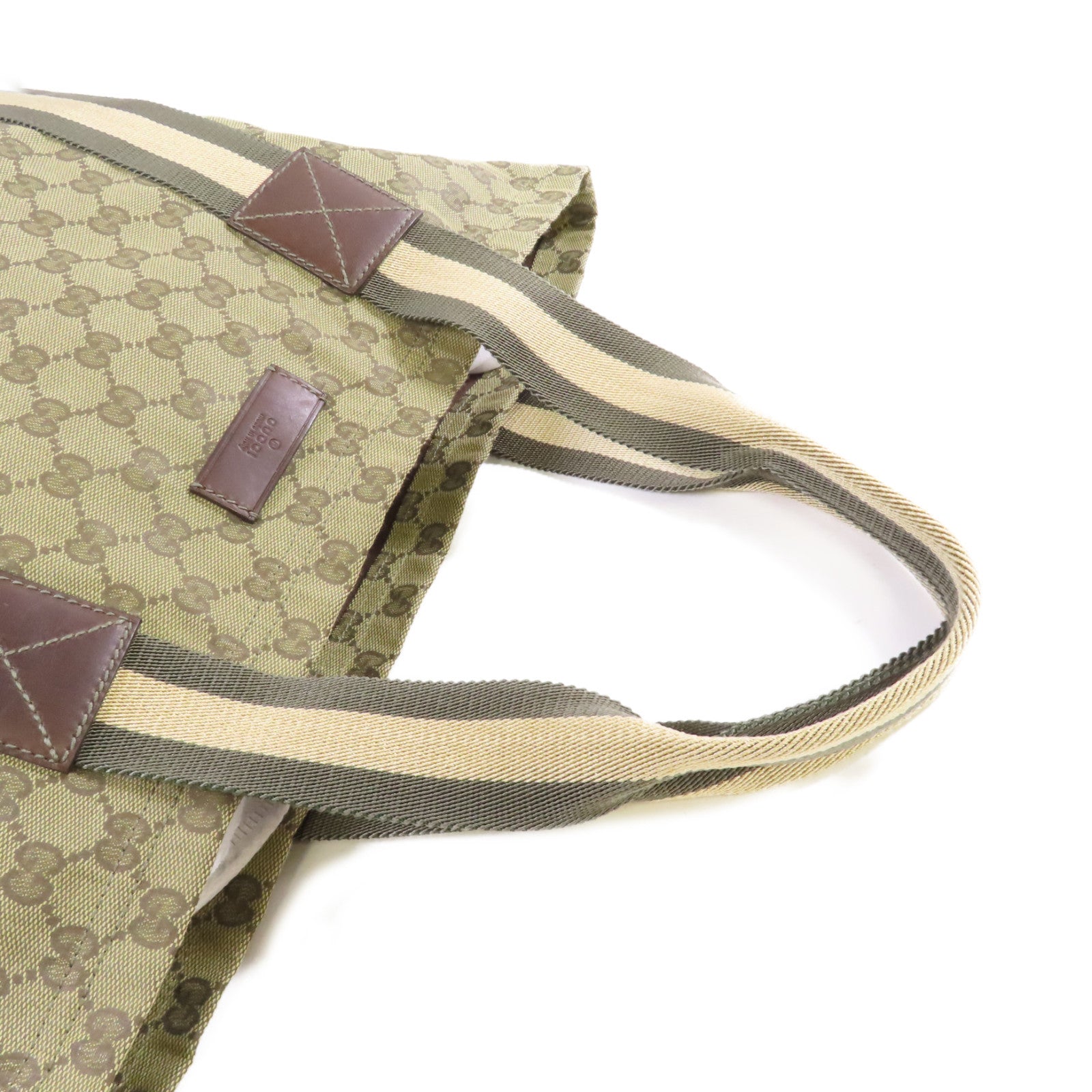 GUCCI GG帆布Tote Bag手挽袋綠色