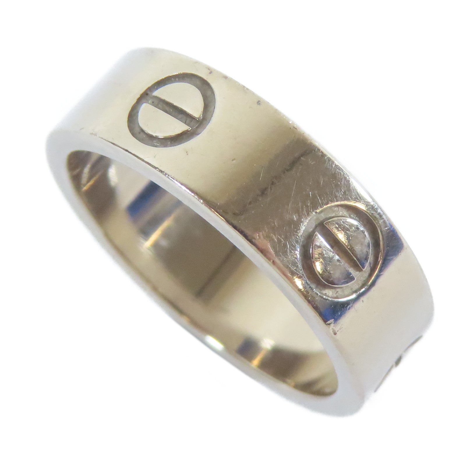 CARTIER 【激減優惠】18K白金Love Ring戒指Cartier#50/US#5