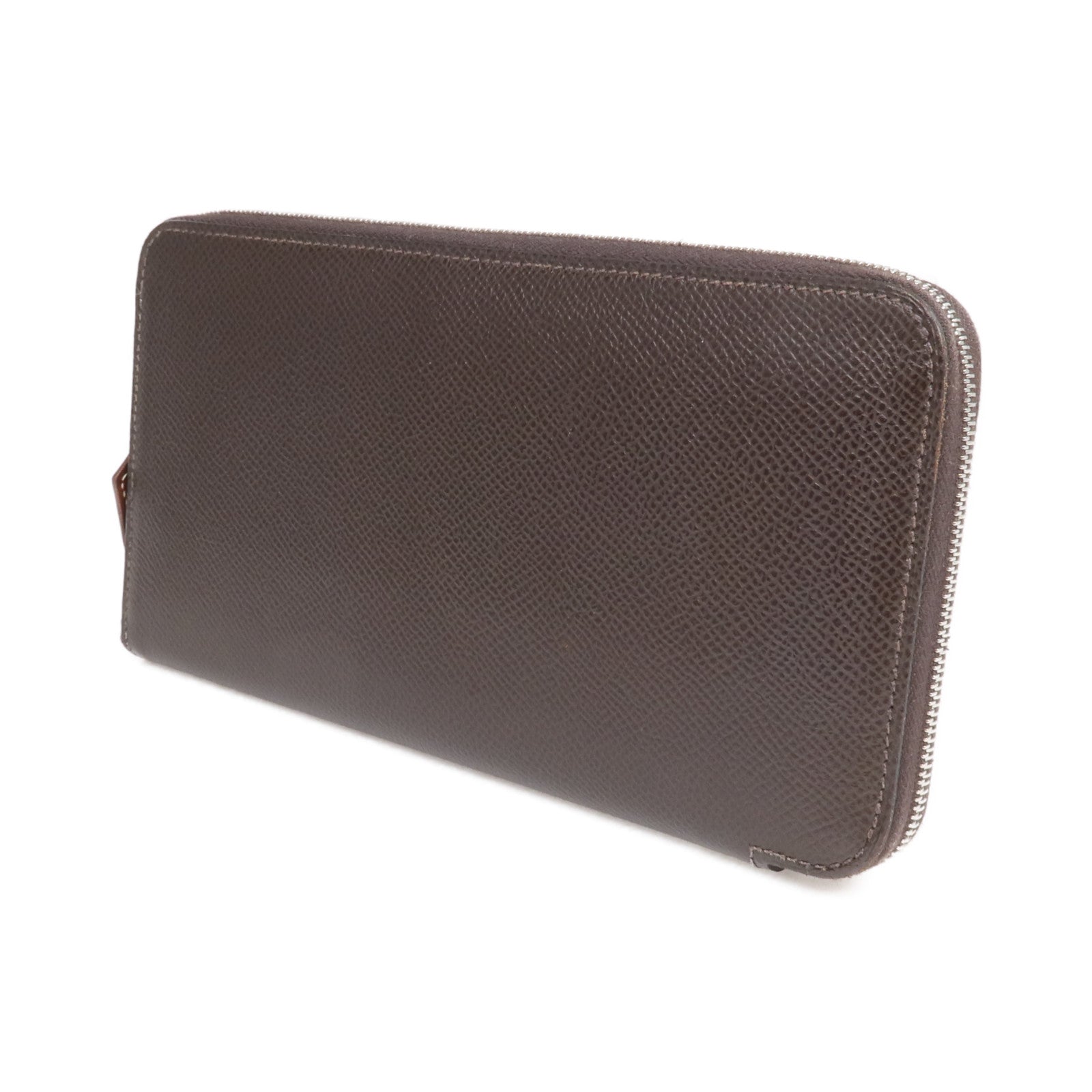 HERMES Epsom皮革Silk In Long Wallet 銀扣長錢包