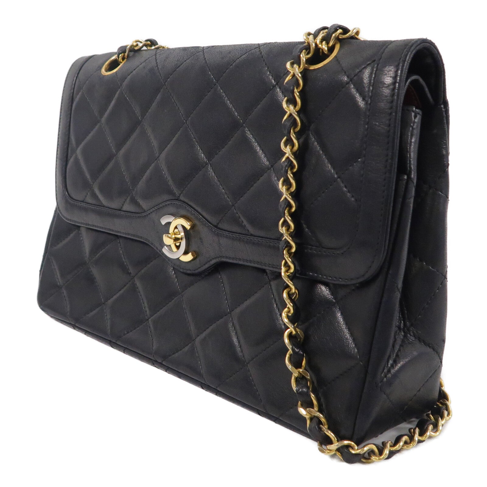 CHANEL 羊皮皮革Paris Limited Edition Vintage Flap Bag鏈帶肩背袋