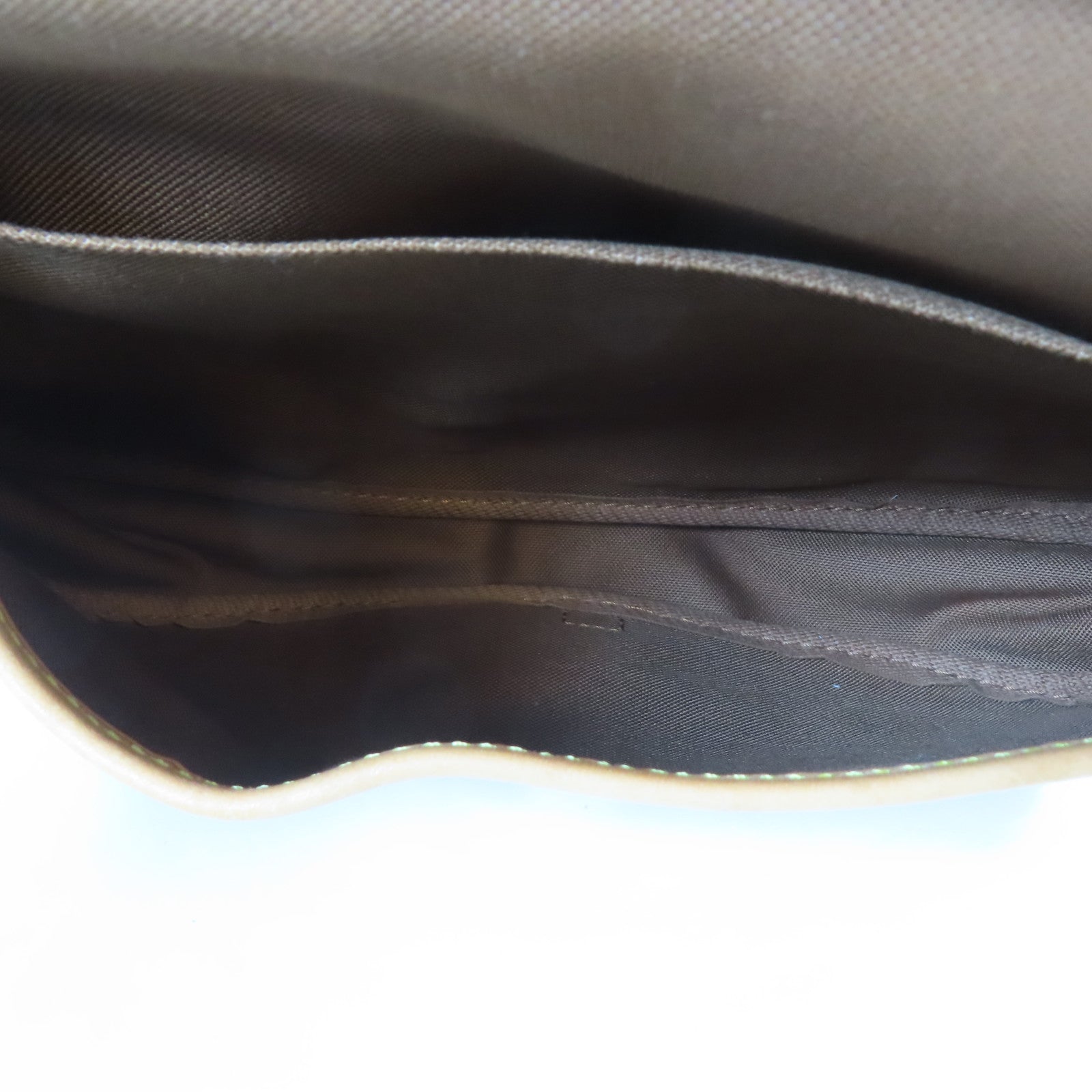 LOUIS VUITTON Monogram Saumur 30金扣肩背袋啡色