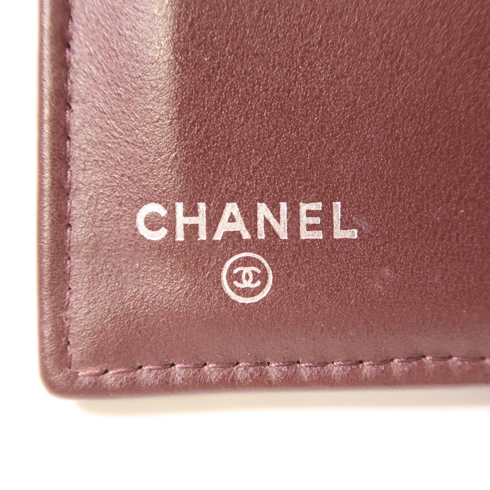 CHANEL 牛皮皮革Wallet銀扣錢包