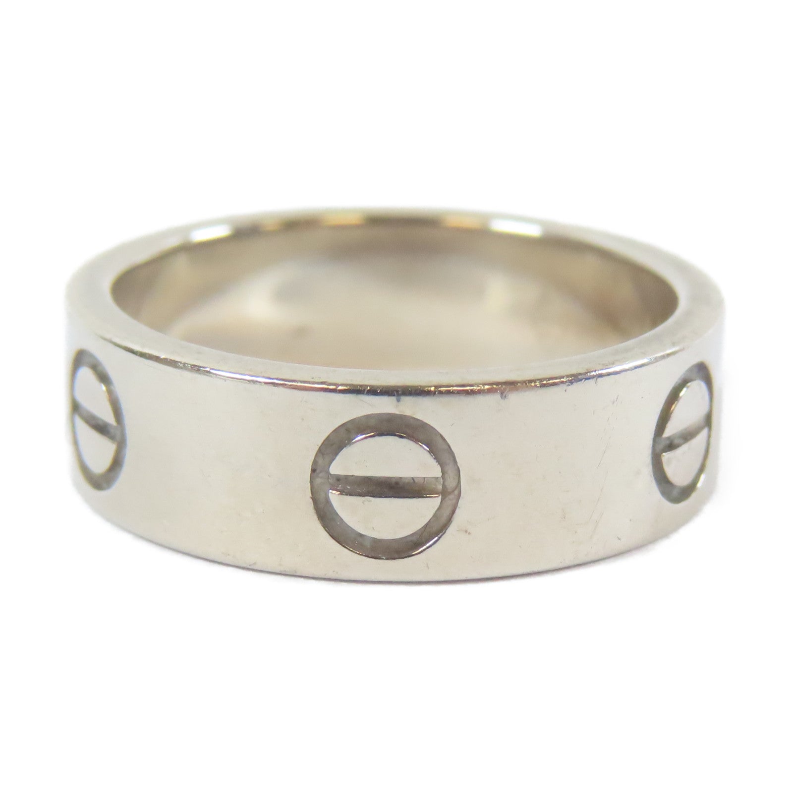 CARTIER 【激減優惠】18K白金Love Ring戒指Cartier#50/US#5