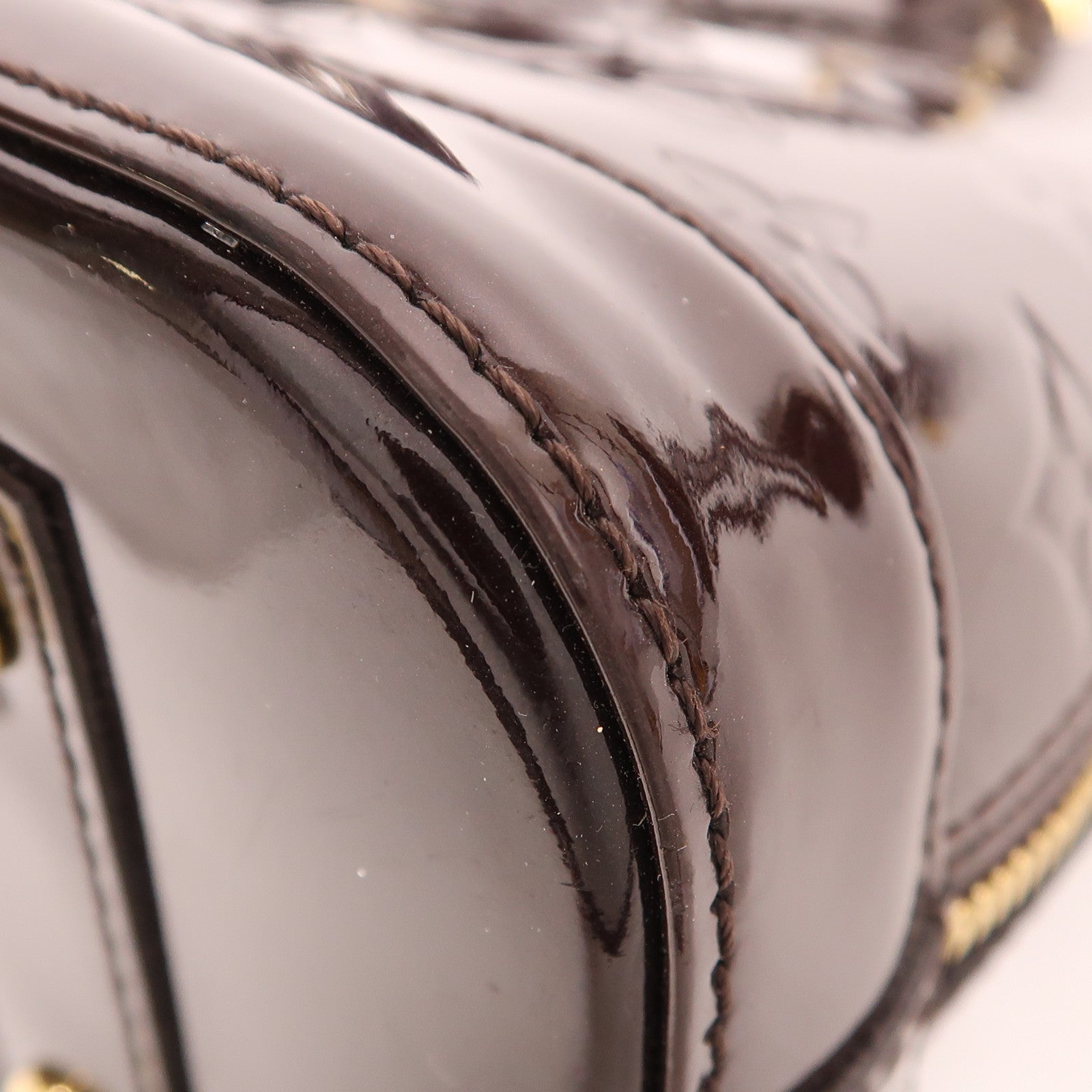 LOUIS VUITTON Vernis Alma BB金扣手挽肩背兩用袋