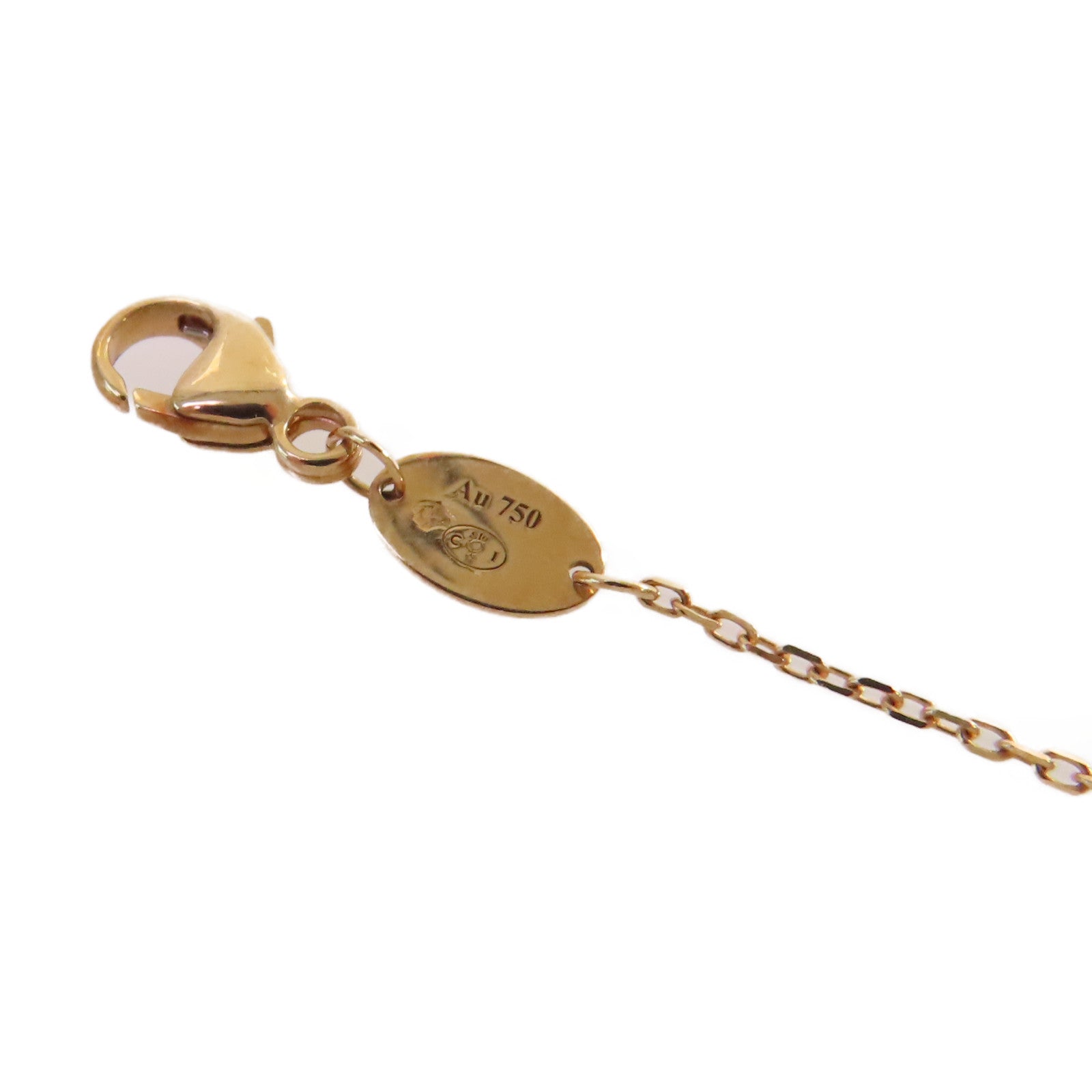Chaumet 18K玫瑰金/鑽石/珍珠母Jeux De Liens Necklace項鏈珍珠色/金色