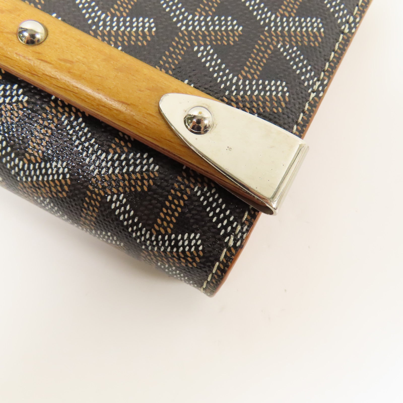 GOYARD 塗層帆布Monte-Carlo銀扣肩背袋