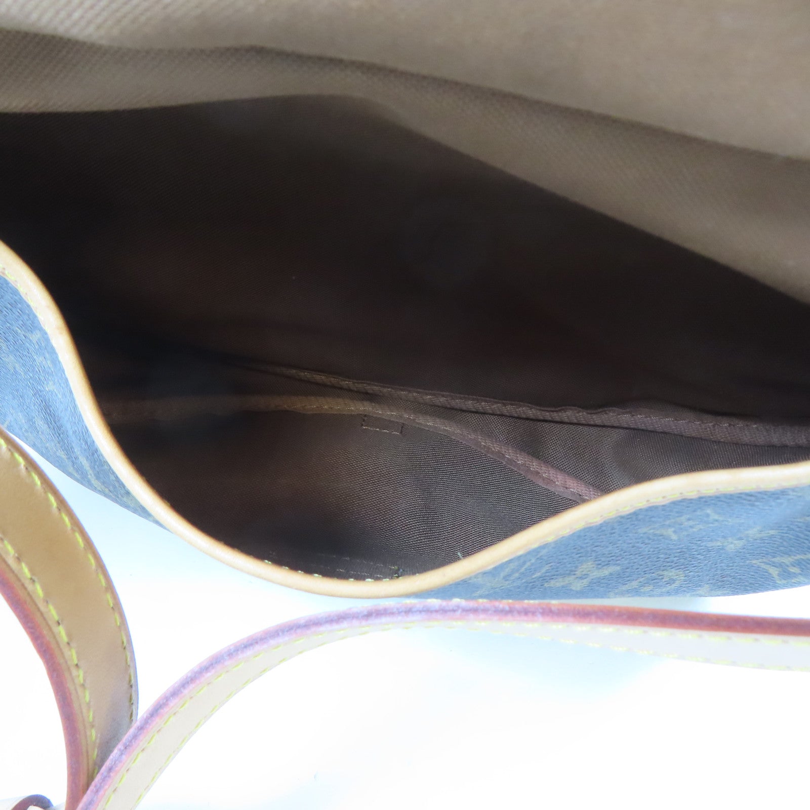 LOUIS VUITTON Monogram Saumur 30金扣肩背袋啡色