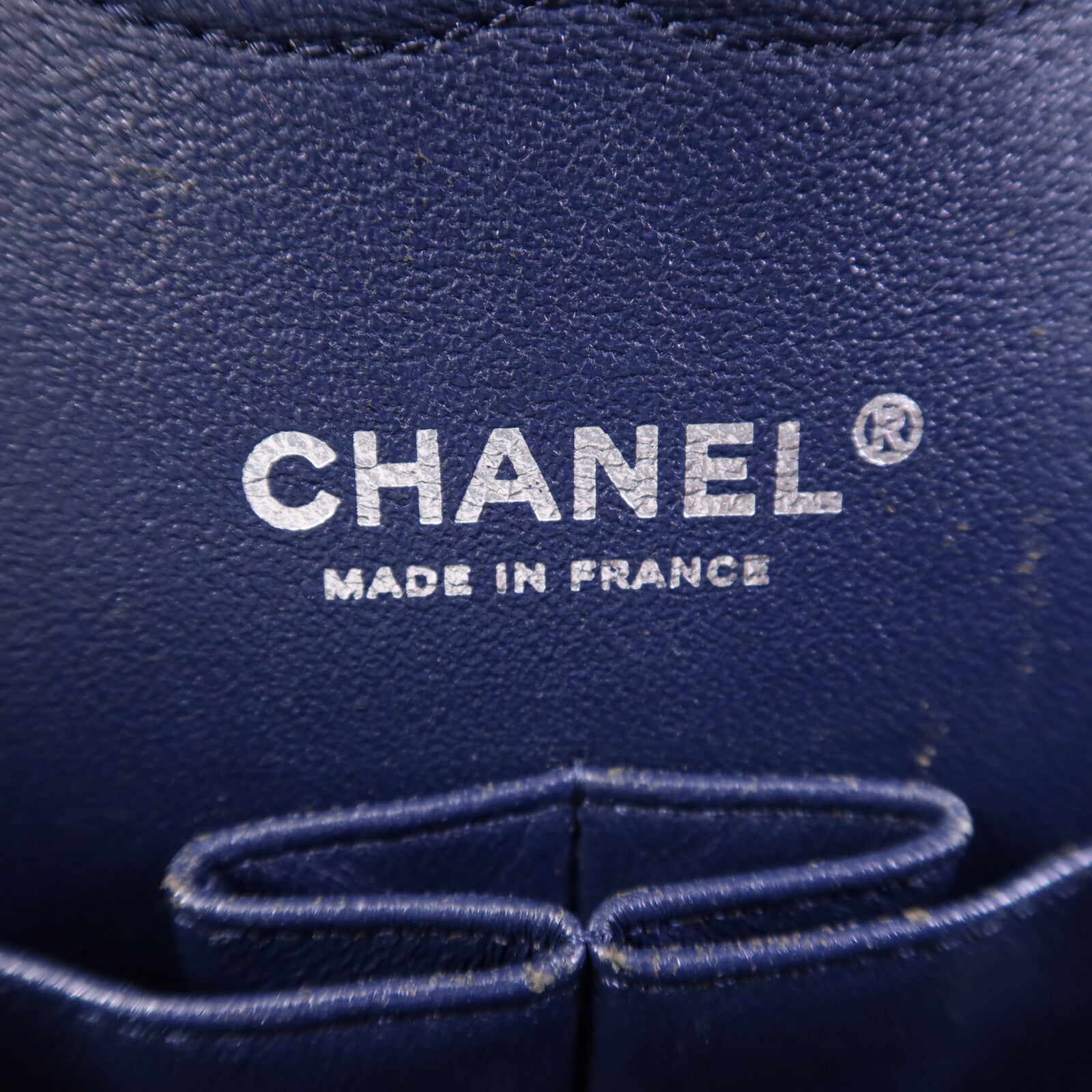 CHANEL 牛皮皮革Classic Flap Chevron銀扣鏈帶肩背袋