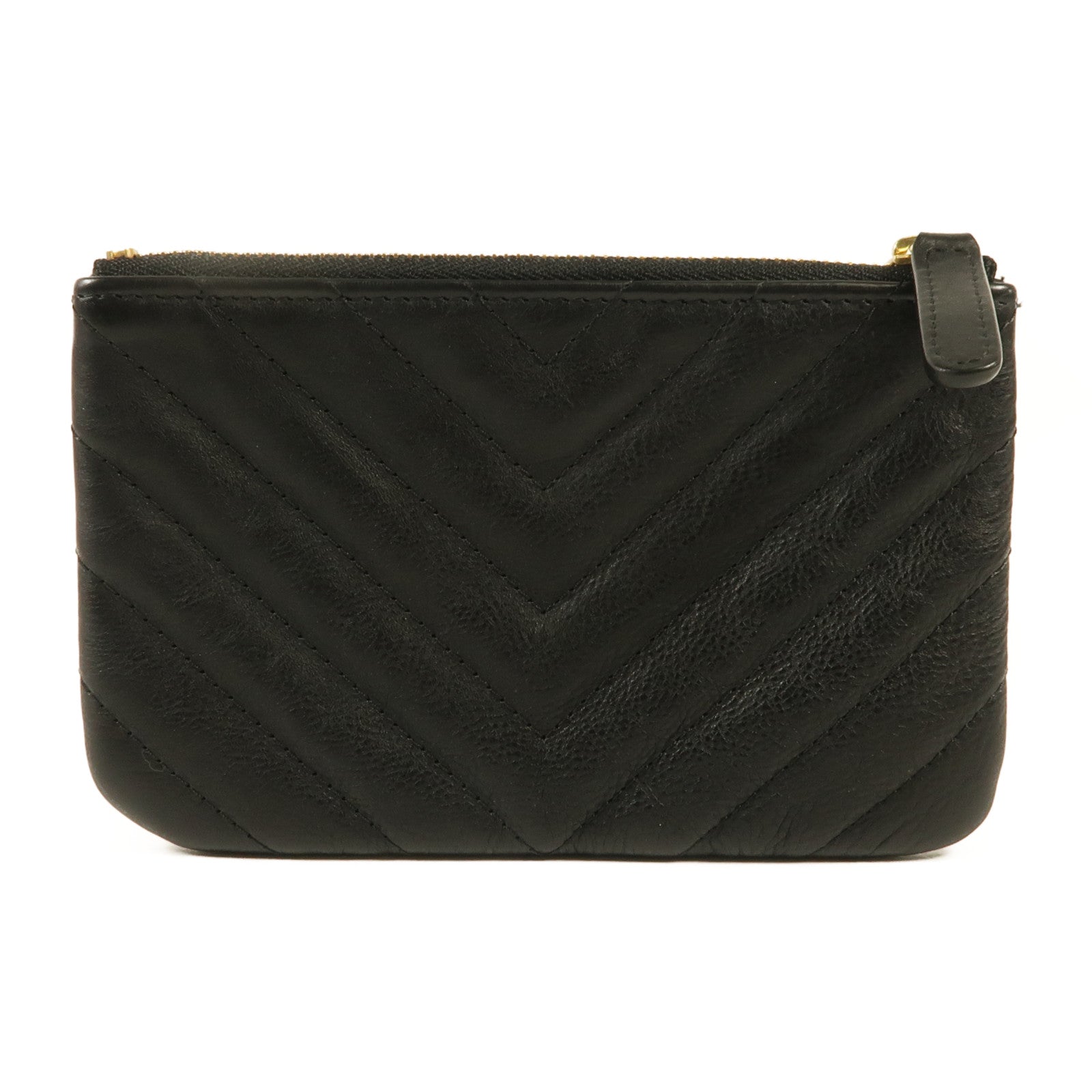 CHANEL 牛皮皮革Coin Case金扣零錢包
