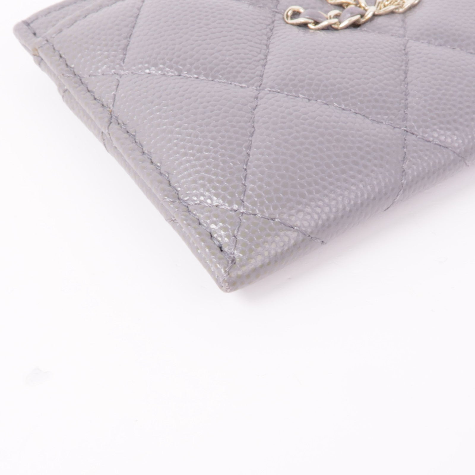 CHANEL 牛皮皮革Card Case金扣卡片套