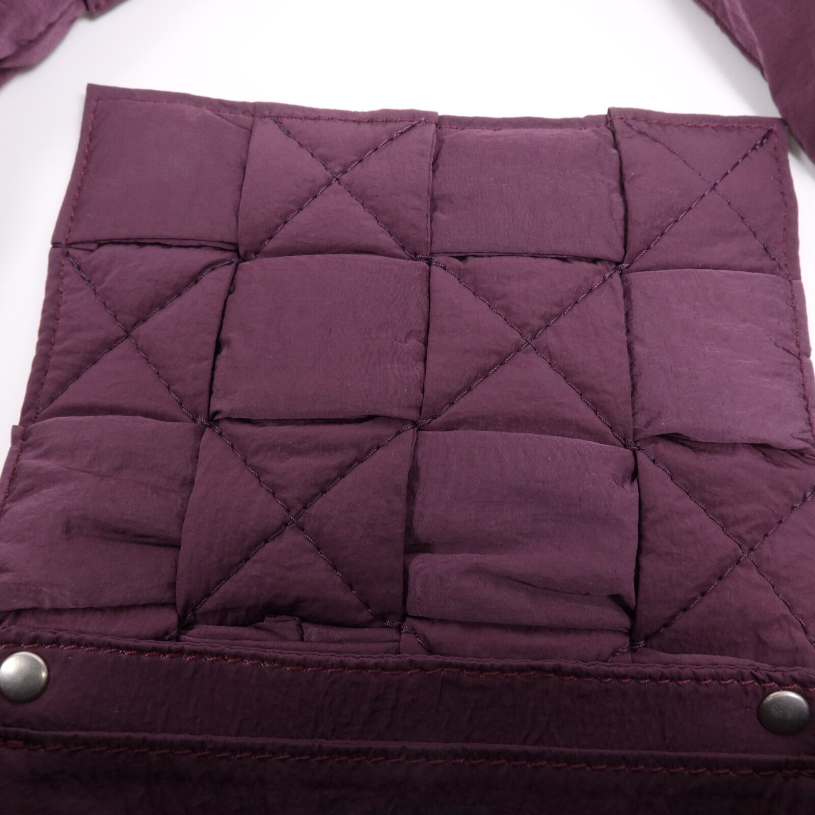 BOTTEGA VENETA 帆布Padded Tech Mini銀扣腰包