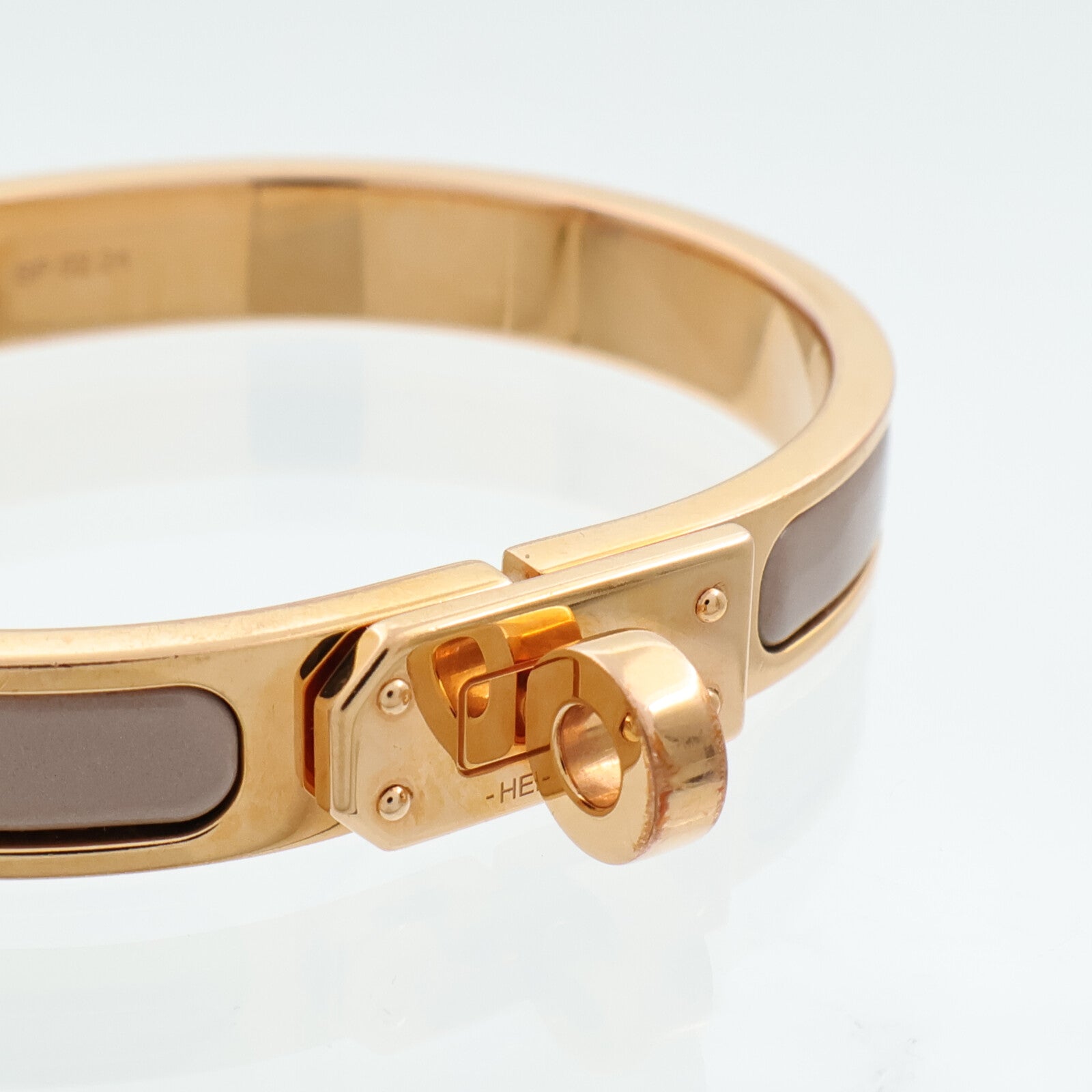 HERMES 金屬/琺瑯Mini Clic Kelly手鐲