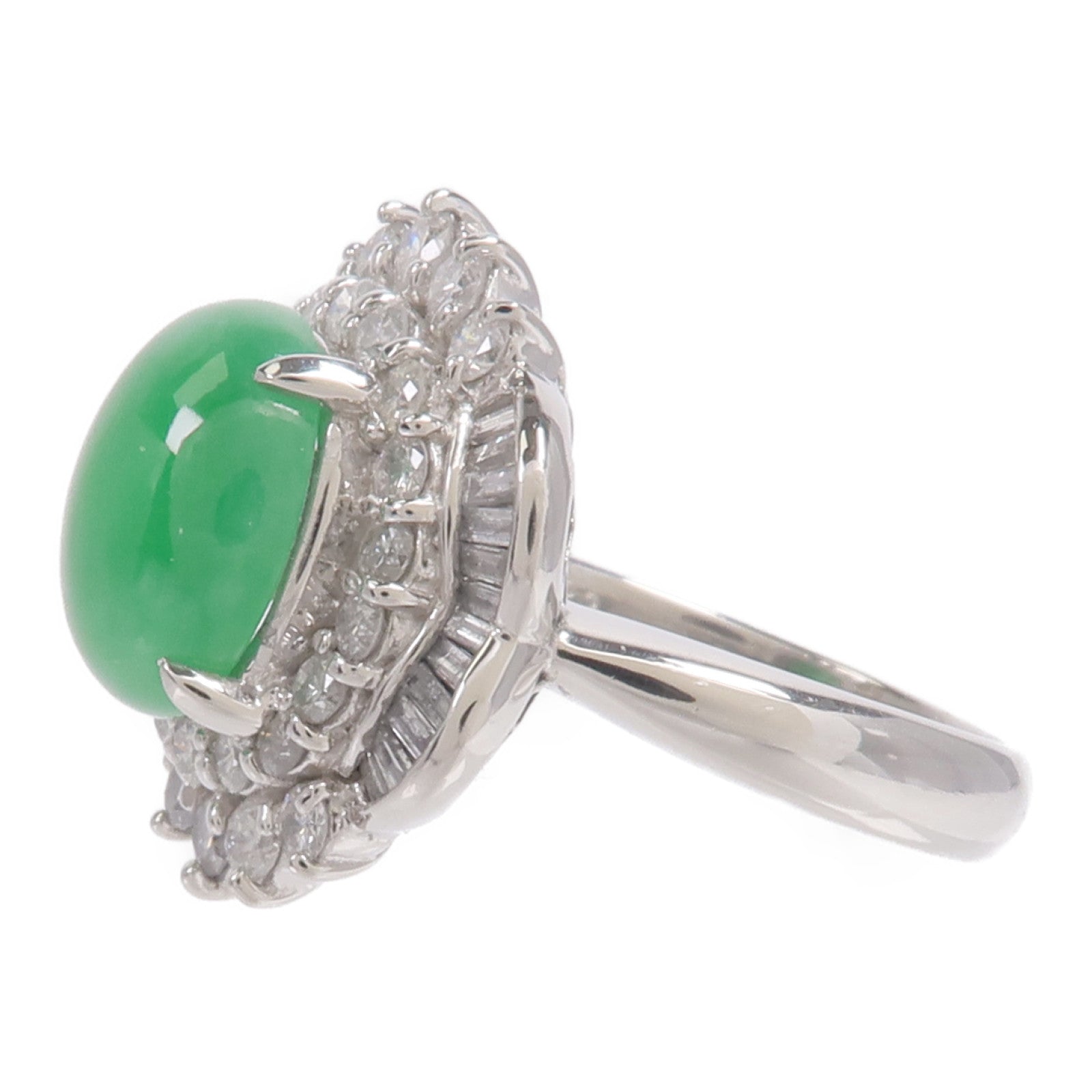 JEWELRY PT900鉑金Jade Diamond Ring翡翠/鑽石戒指