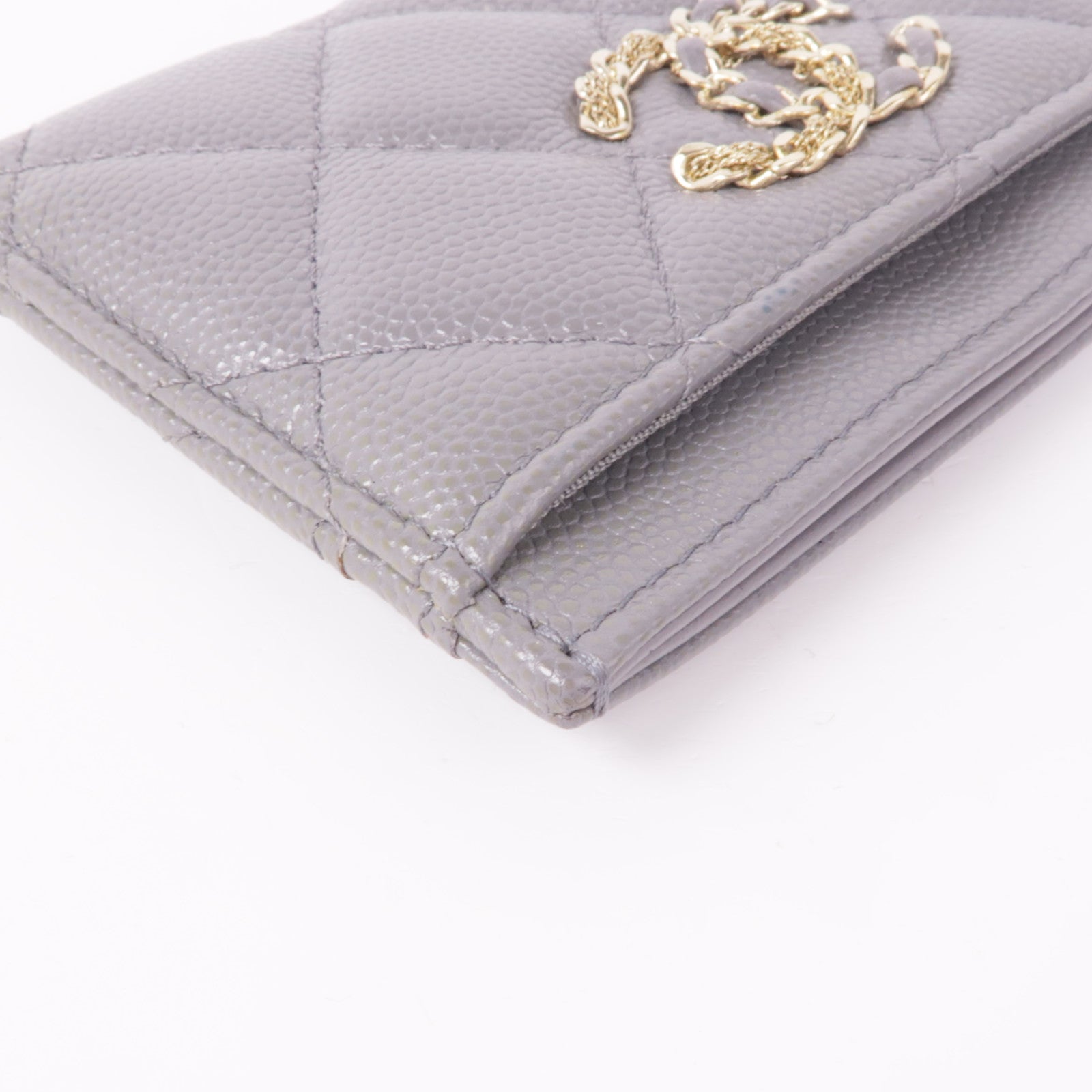 CHANEL 牛皮皮革Card Case金扣卡片套