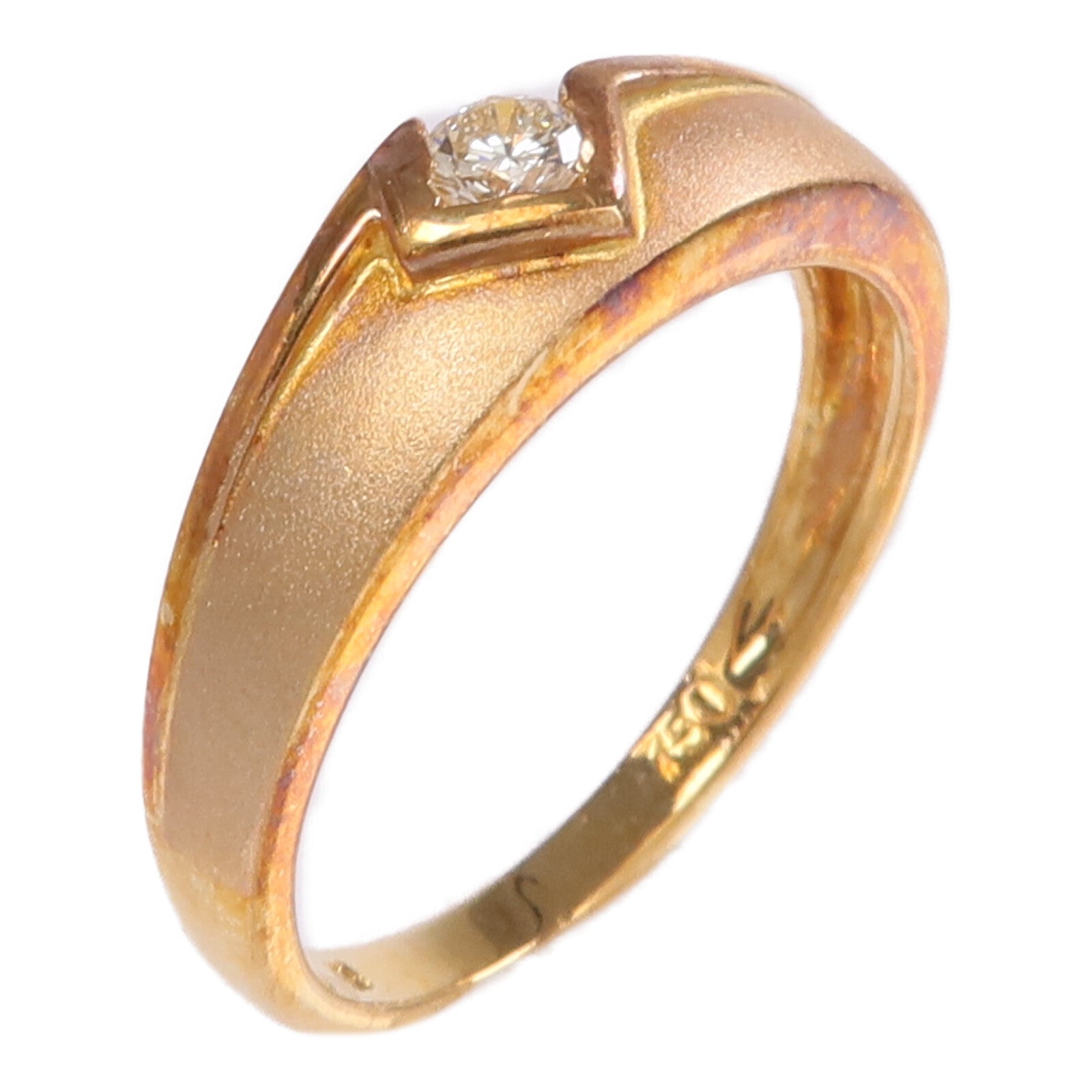 JEWELRY 【激減優惠】18K黃金Diamond Ring鑽石戒指US#6.5
