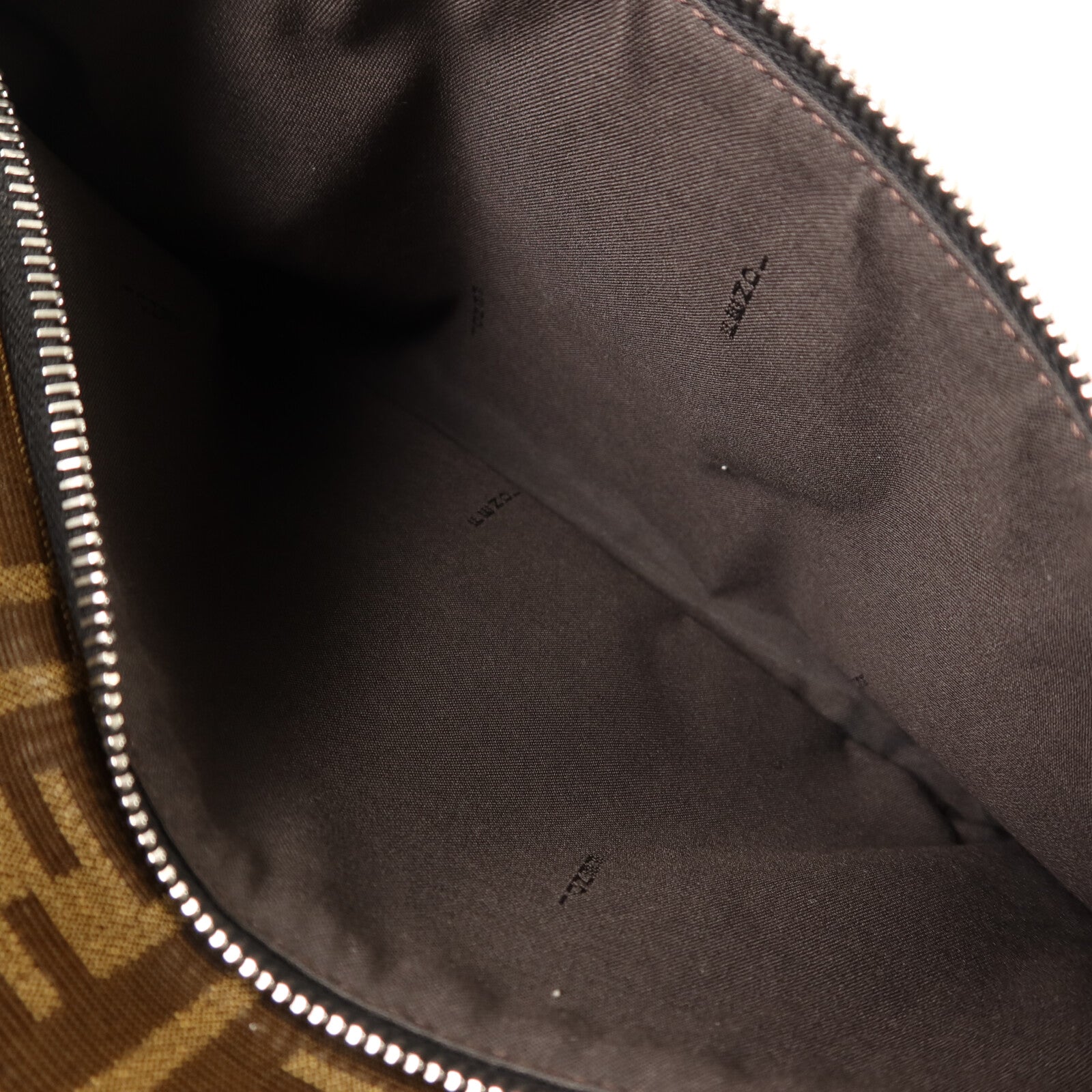 FENDI 塗層帆布Rucksack銀扣背包