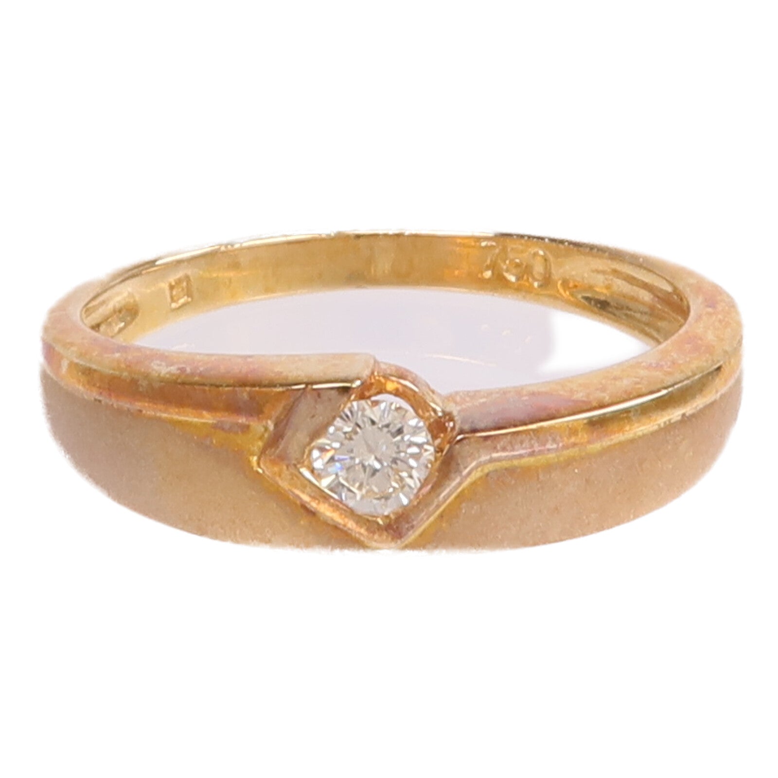 JEWELRY 【激減優惠】18K黃金Diamond Ring鑽石戒指US#6.5
