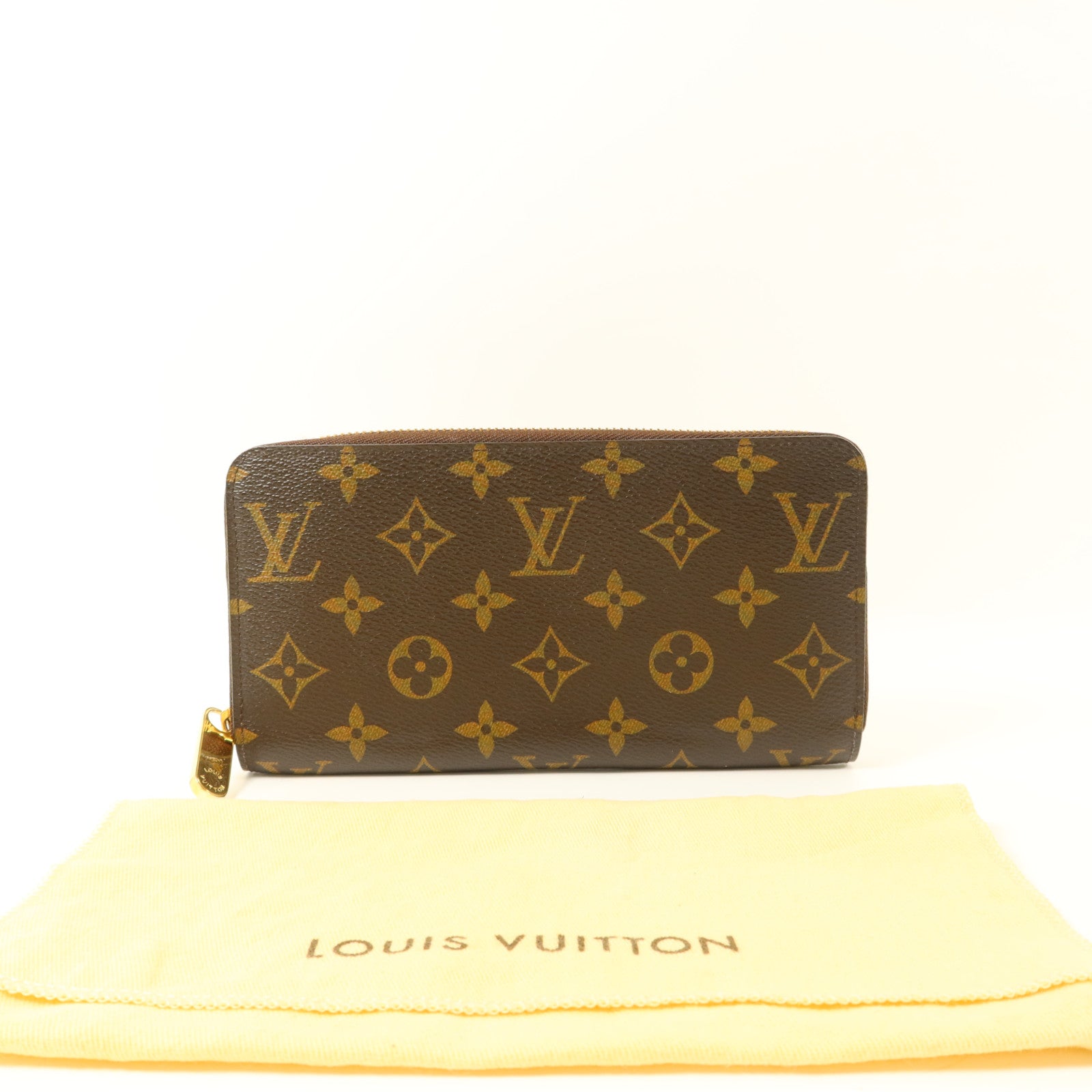 LOUIS VUITTON Monogram Long Round Wallet金扣長錢包