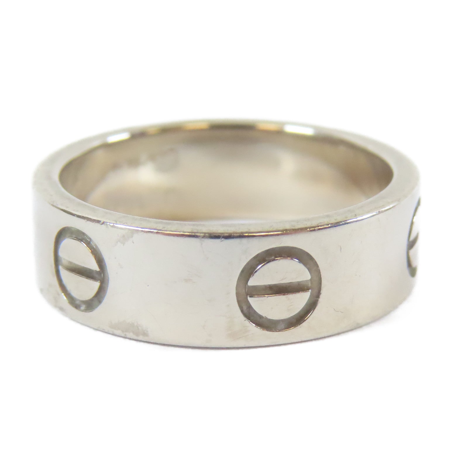 CARTIER 【激減優惠】18K白金Love Ring戒指Cartier#50/US#5