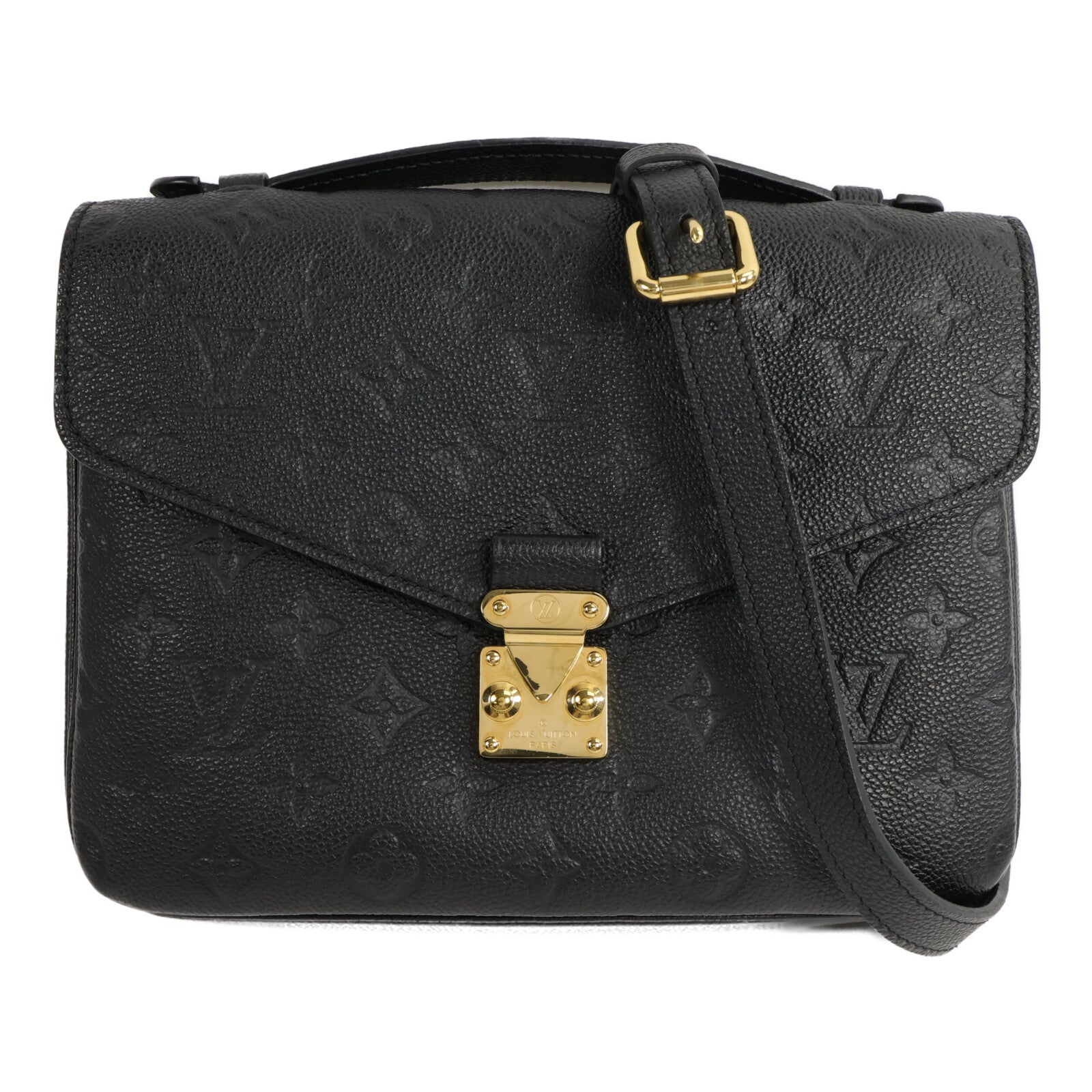 LOUIS VUITTON Monogram Empreinte Pochette Metis金扣手挽肩背兩用袋