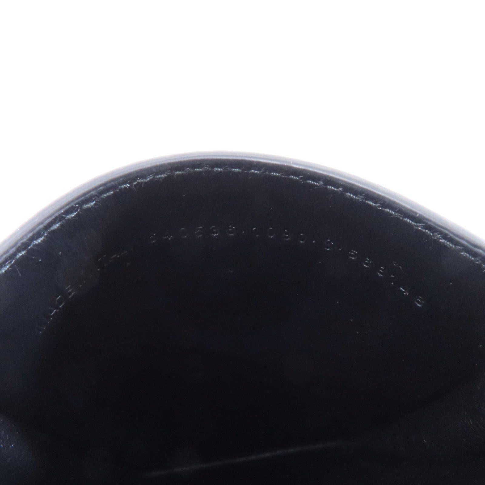 BALENCIAGA 牛皮皮革Cash Phone Card Holder銀扣現金手機和卡包黑色
