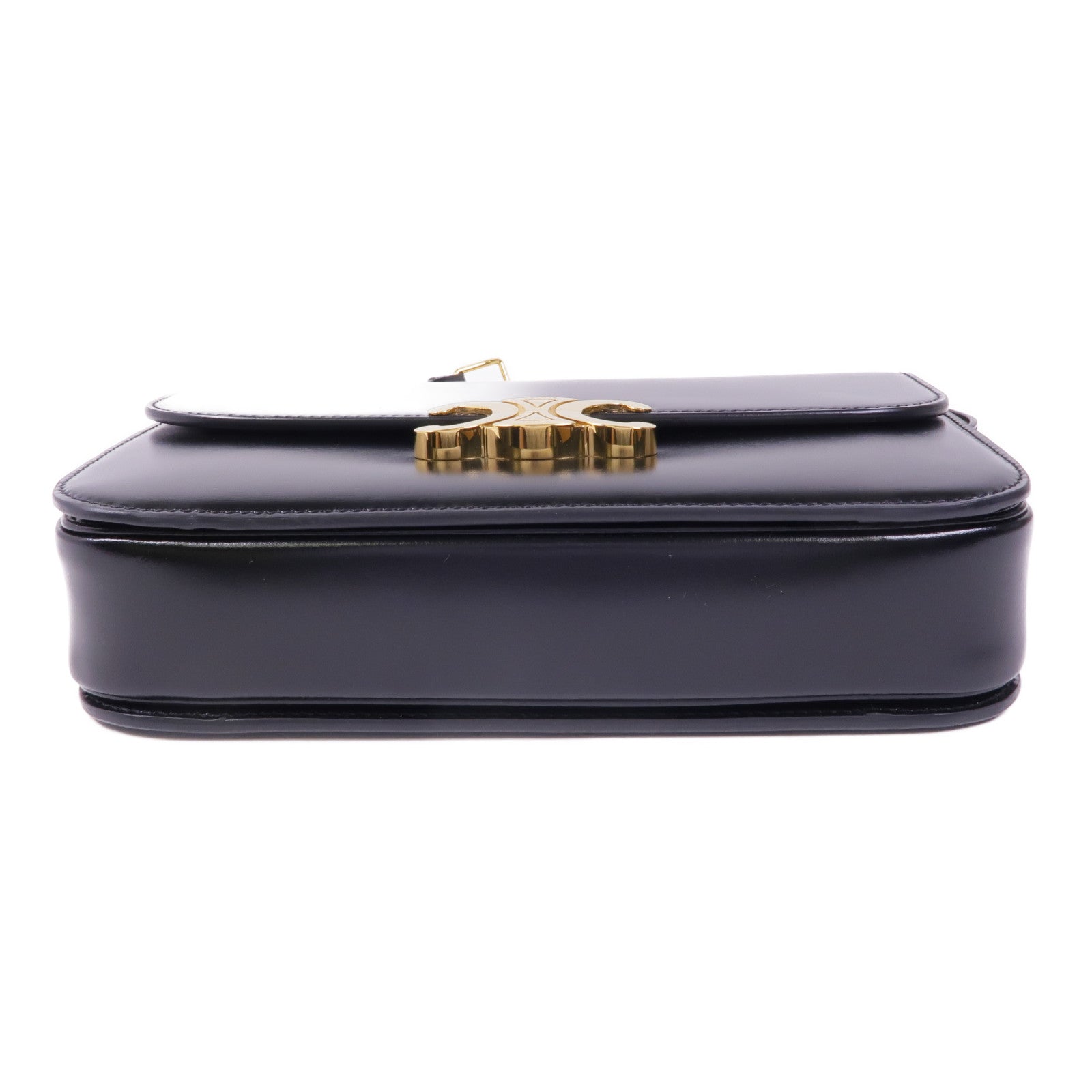 CELINE 牛皮皮革Classique Triomphe金扣肩背袋