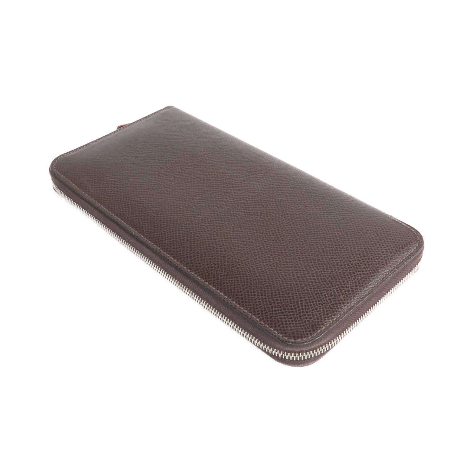 HERMES Epsom皮革Silk In Long Wallet 銀扣長錢包