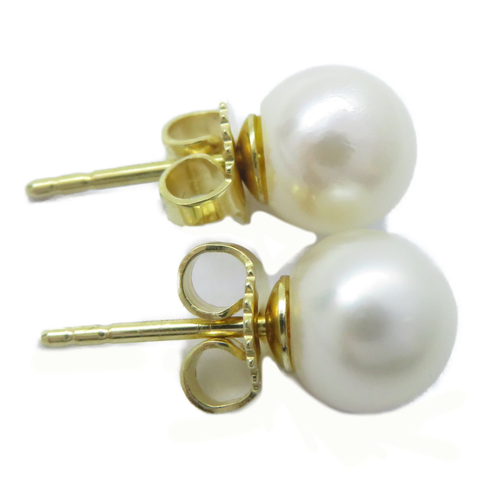 TIFFANY＆CO 18K黃金Pearl Earrings耳環