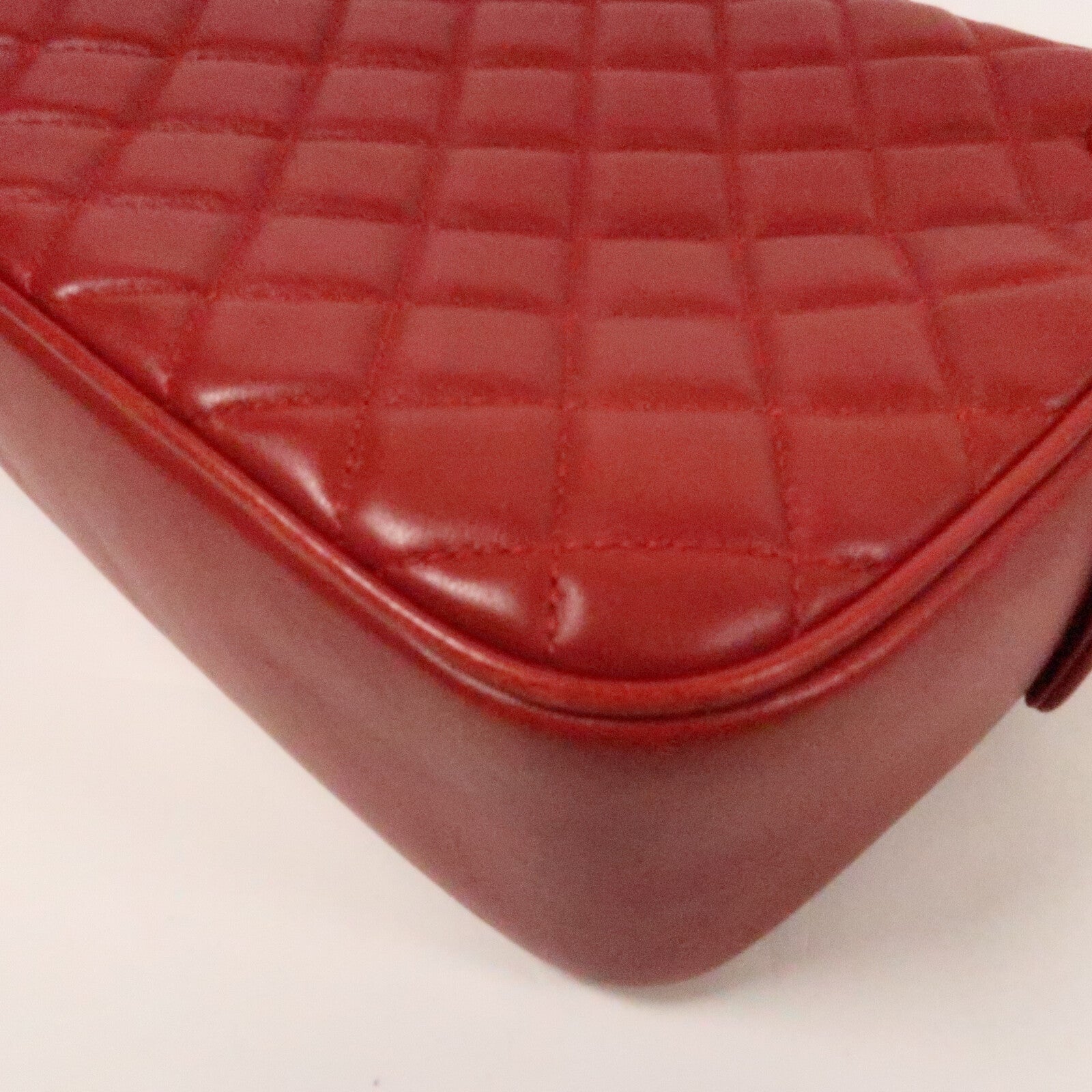 CHANEL 羊皮皮革Chain Shoulder Bag金扣鏈帶手挽肩背袋