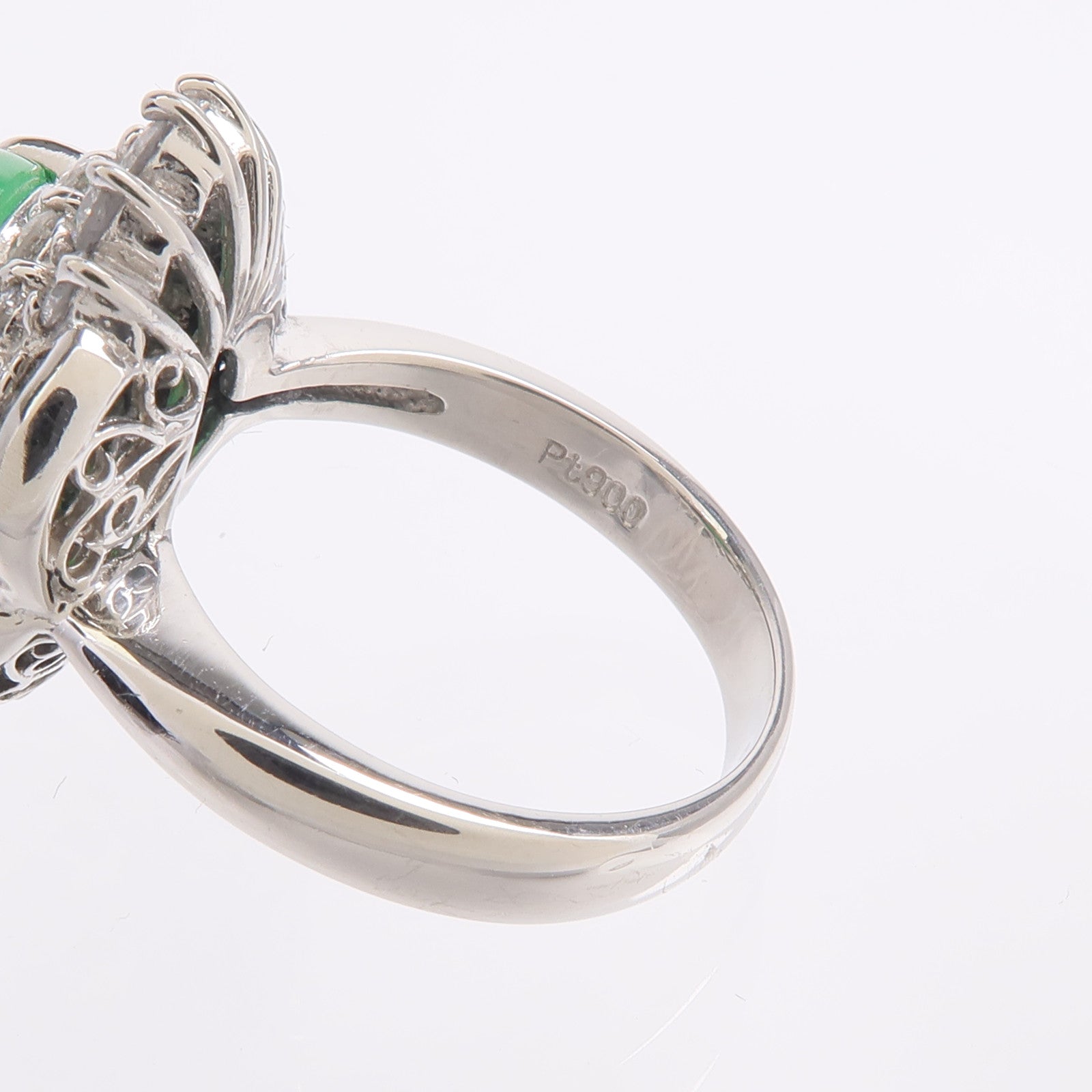 JEWELRY PT900鉑金Jade Diamond Ring翡翠/鑽石戒指