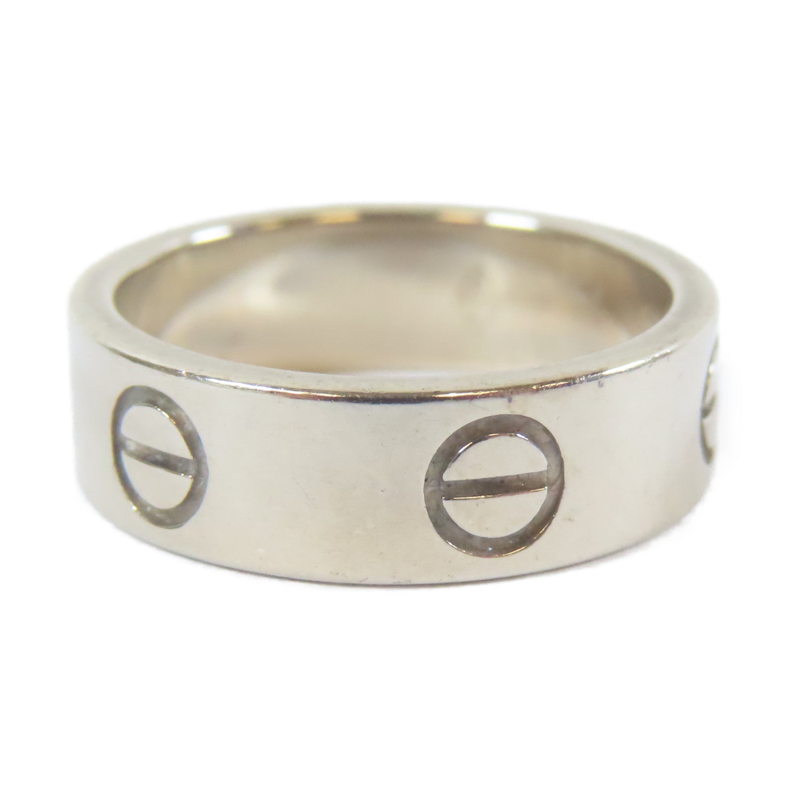 CARTIER 【激減優惠】18K白金Love Ring戒指Cartier#50/US#5