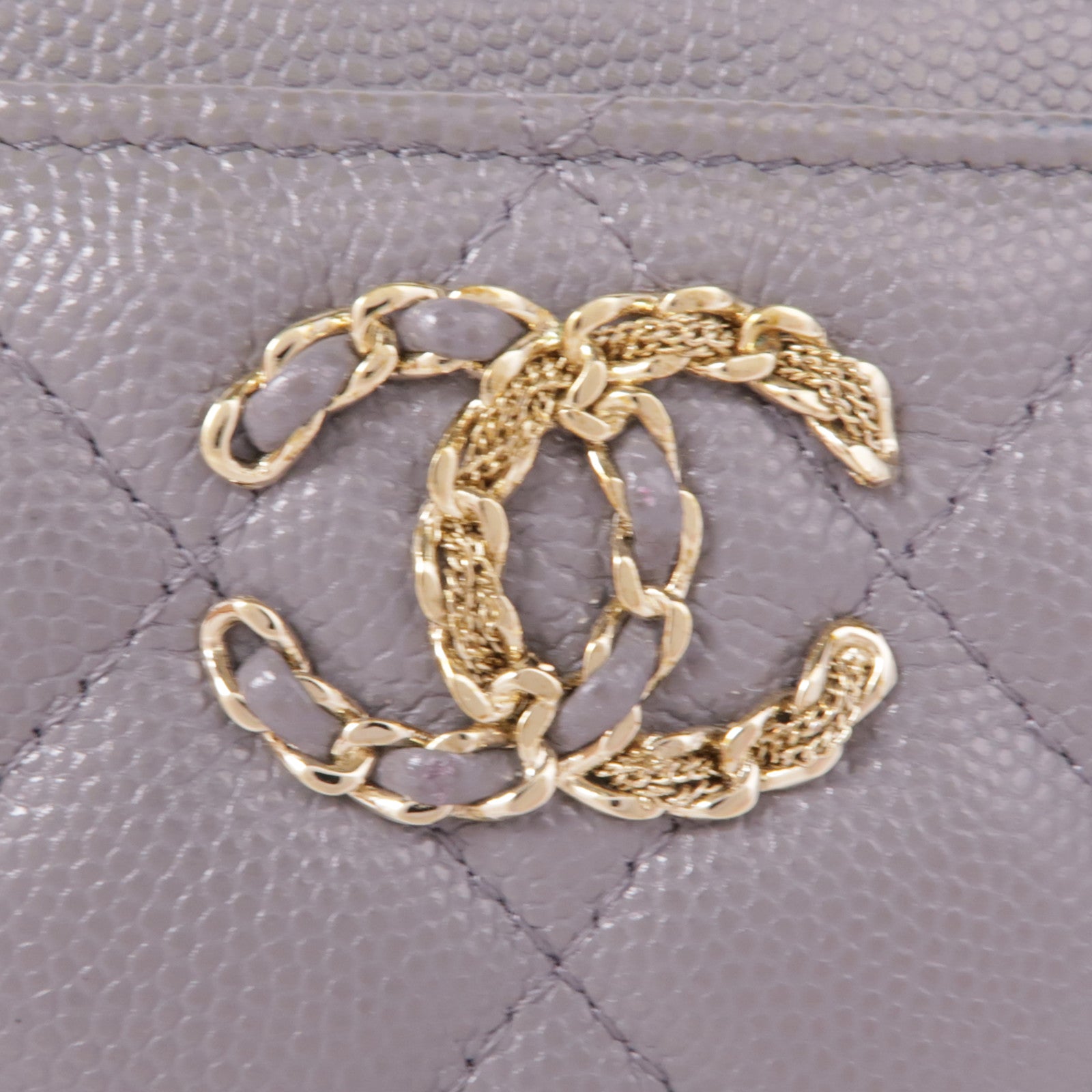 CHANEL 牛皮皮革Card Case金扣卡片套