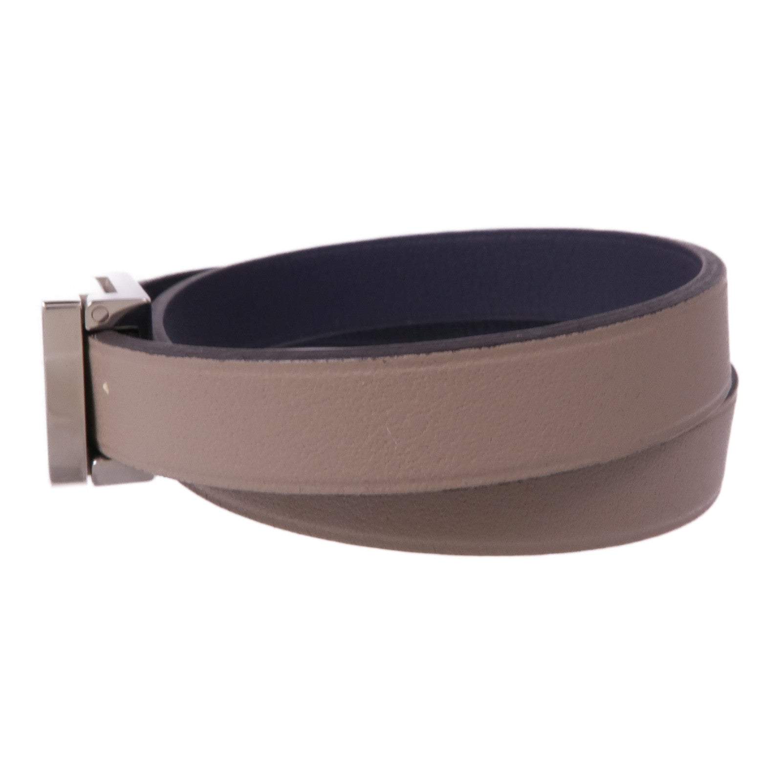 HERMES Swift皮革A to Z Bracelet銀扣手帶