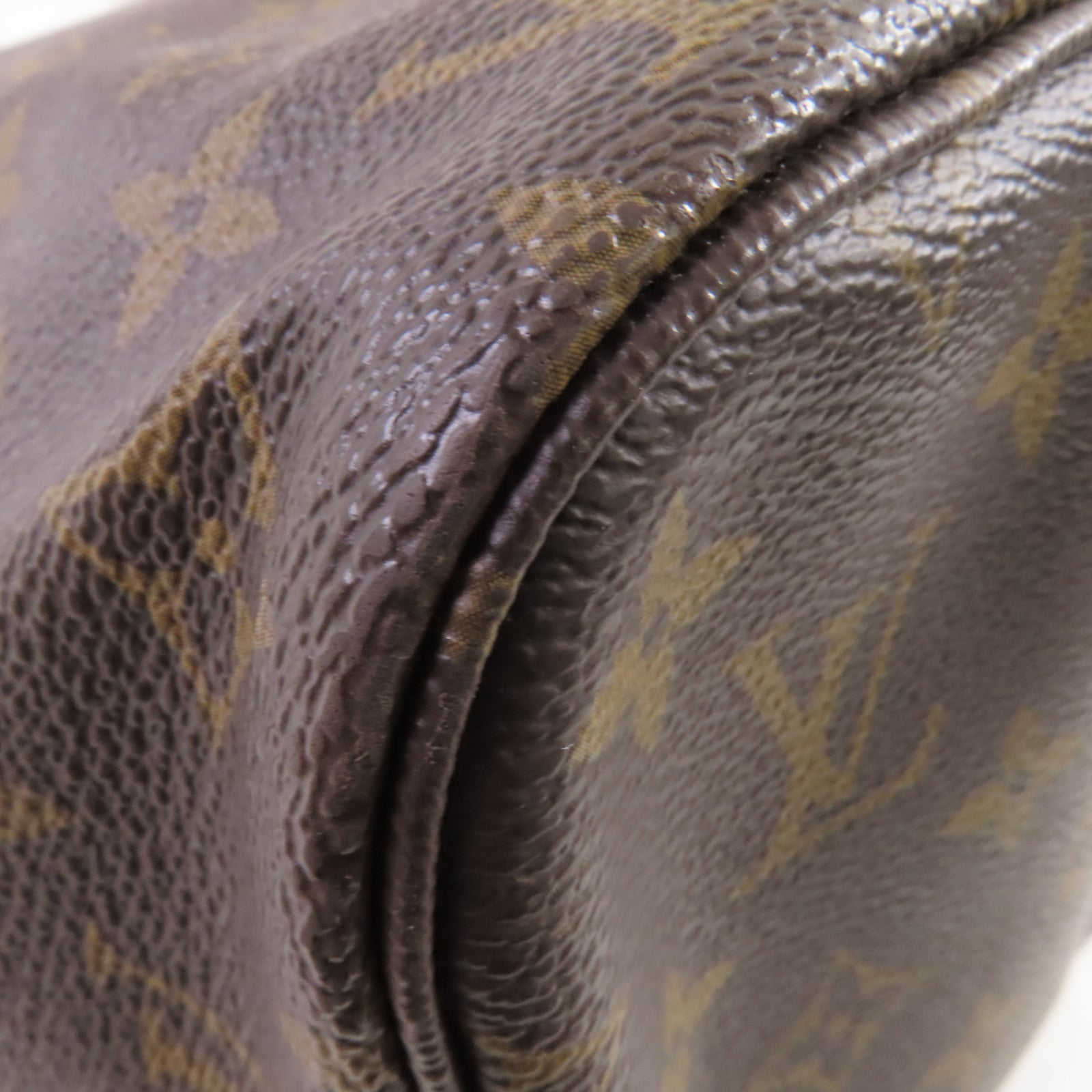 LOUIS VUITTON Monogram Neverfull MM Tote Bag金扣肩背袋啡色/酒紅色