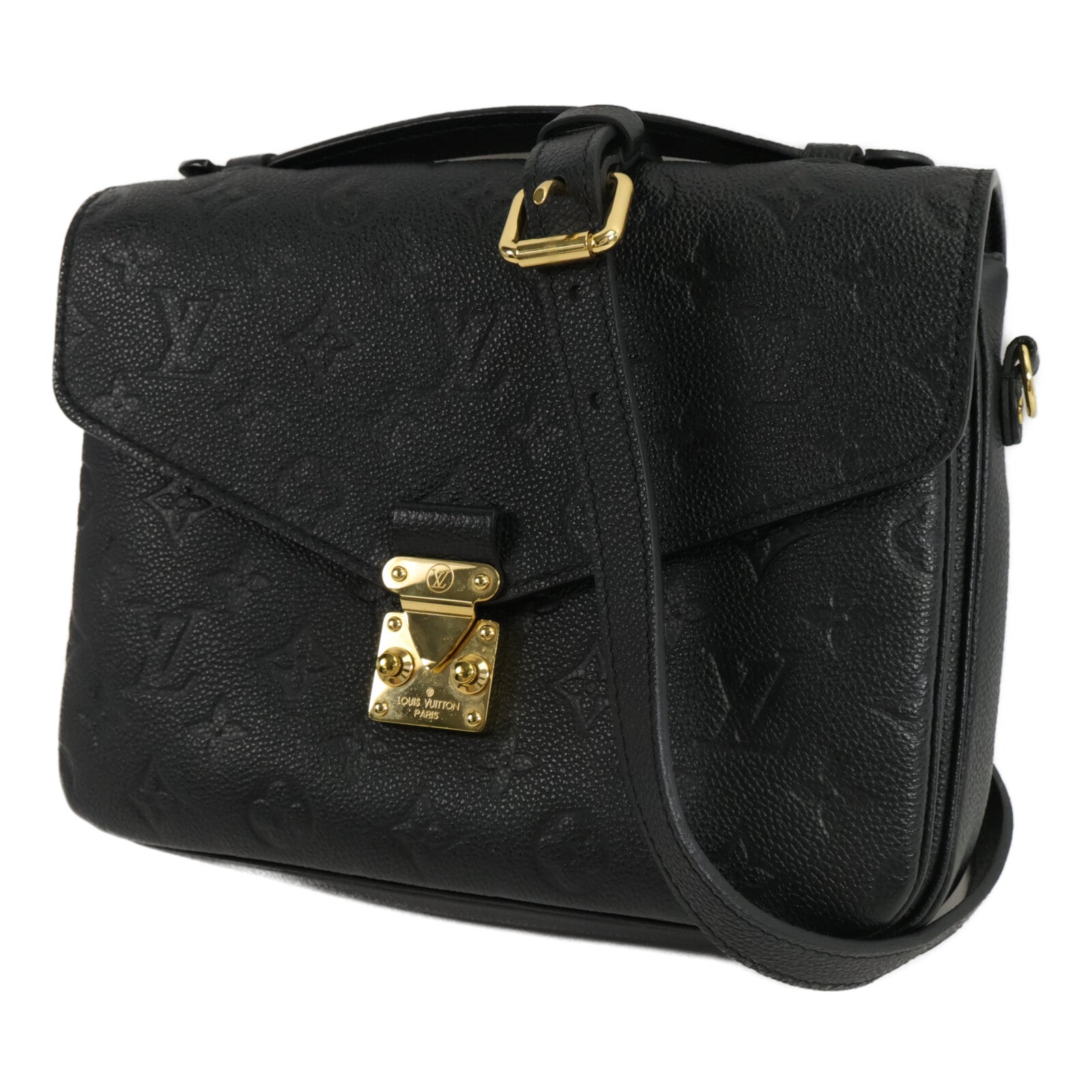 LOUIS VUITTON Monogram Empreinte Pochette Metis金扣手挽肩背兩用袋