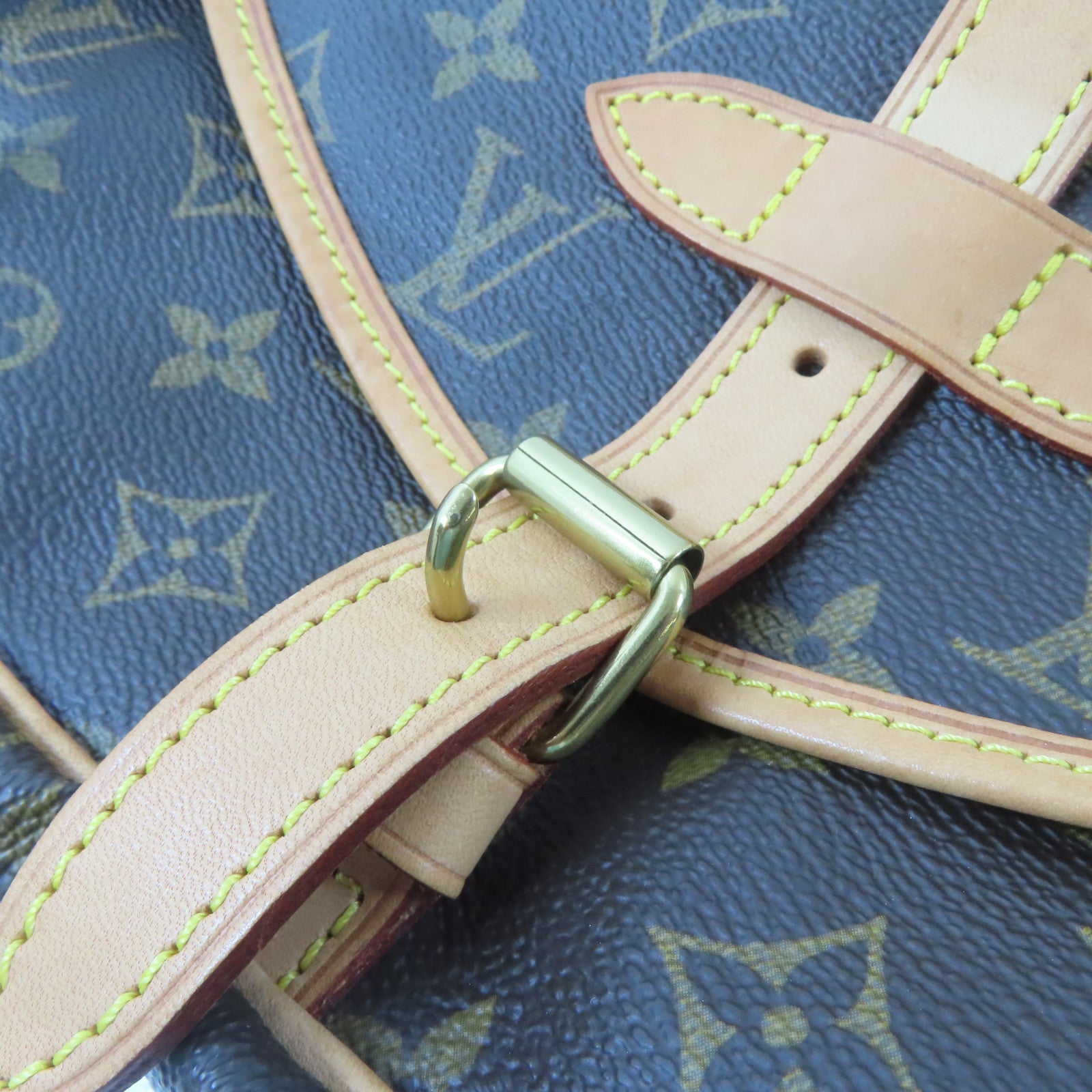 LOUIS VUITTON Monogram Saumur 30金扣肩背袋啡色