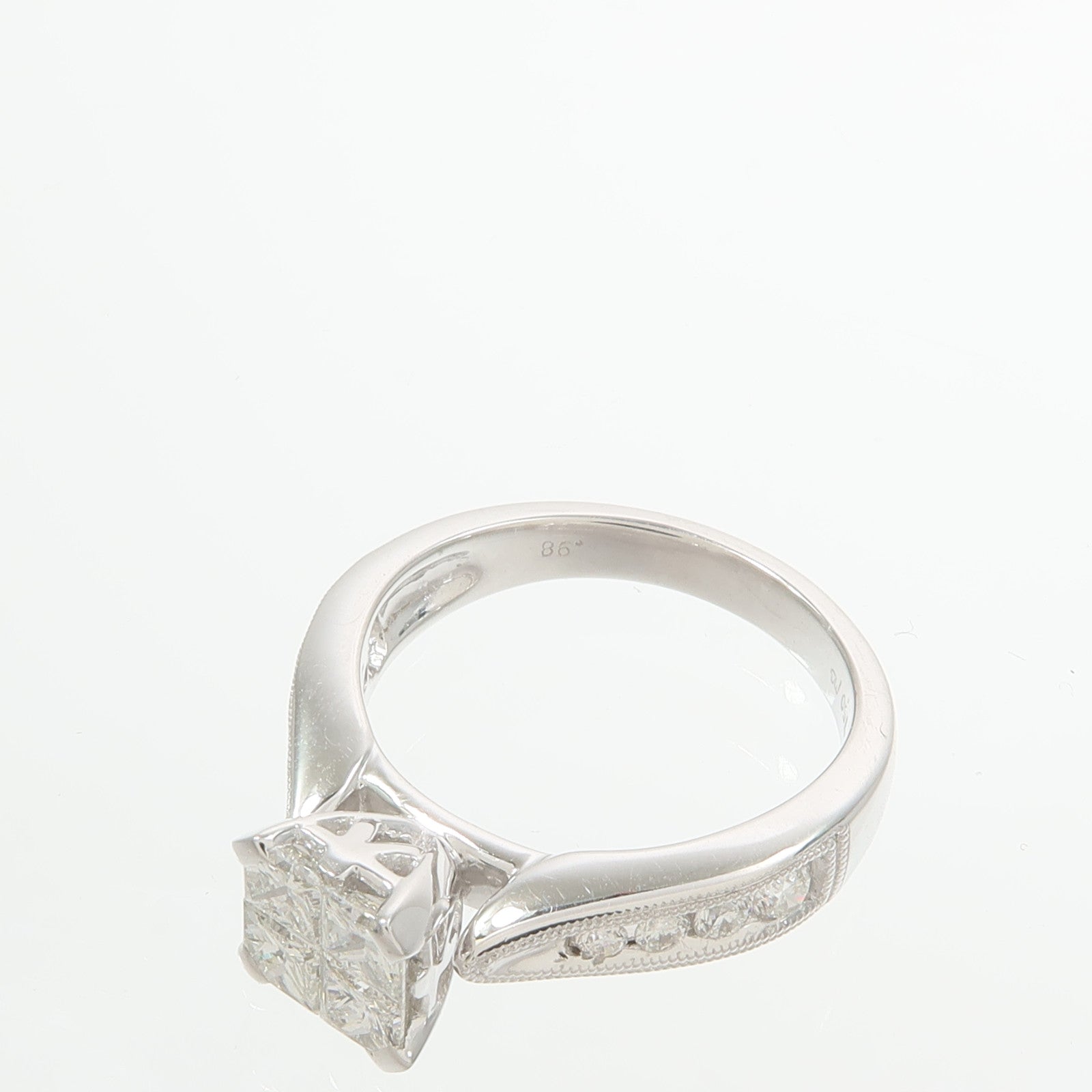 JEWELRY 18K白金Diamond Ring鑽石戒指US#6
