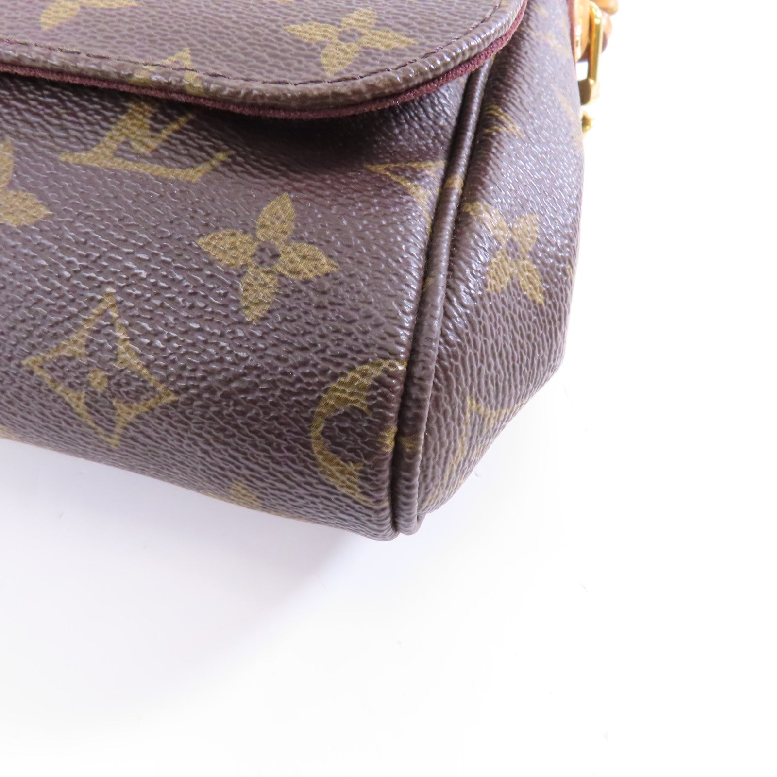 LOUIS VUITTON Monogram Favorite MM金扣手挽肩背兩用袋棕色