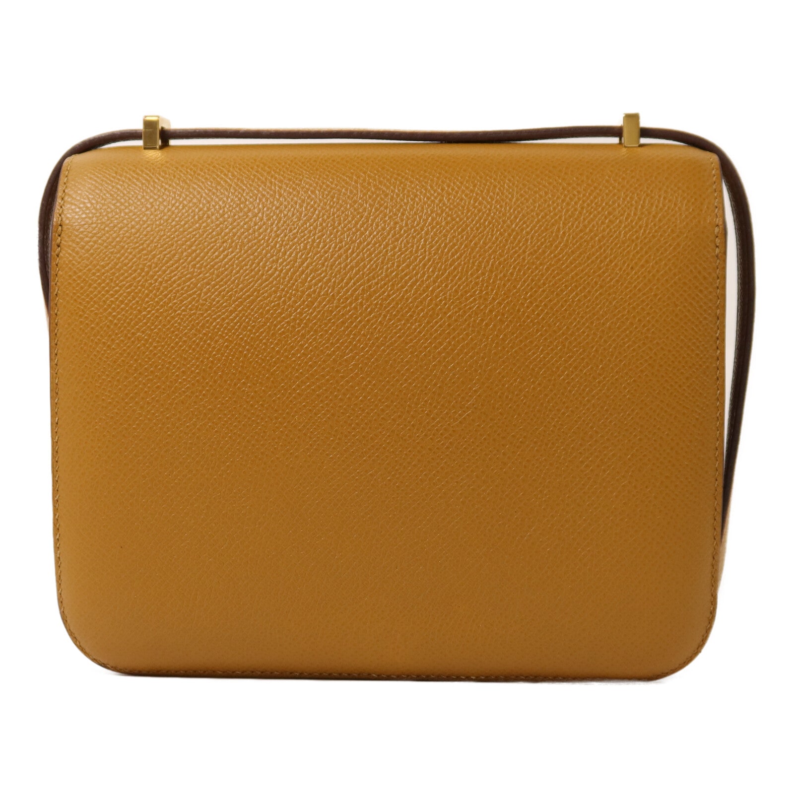 HERMES 【激減優惠】Epsom皮革Constance Mini金扣肩背袋Sesame