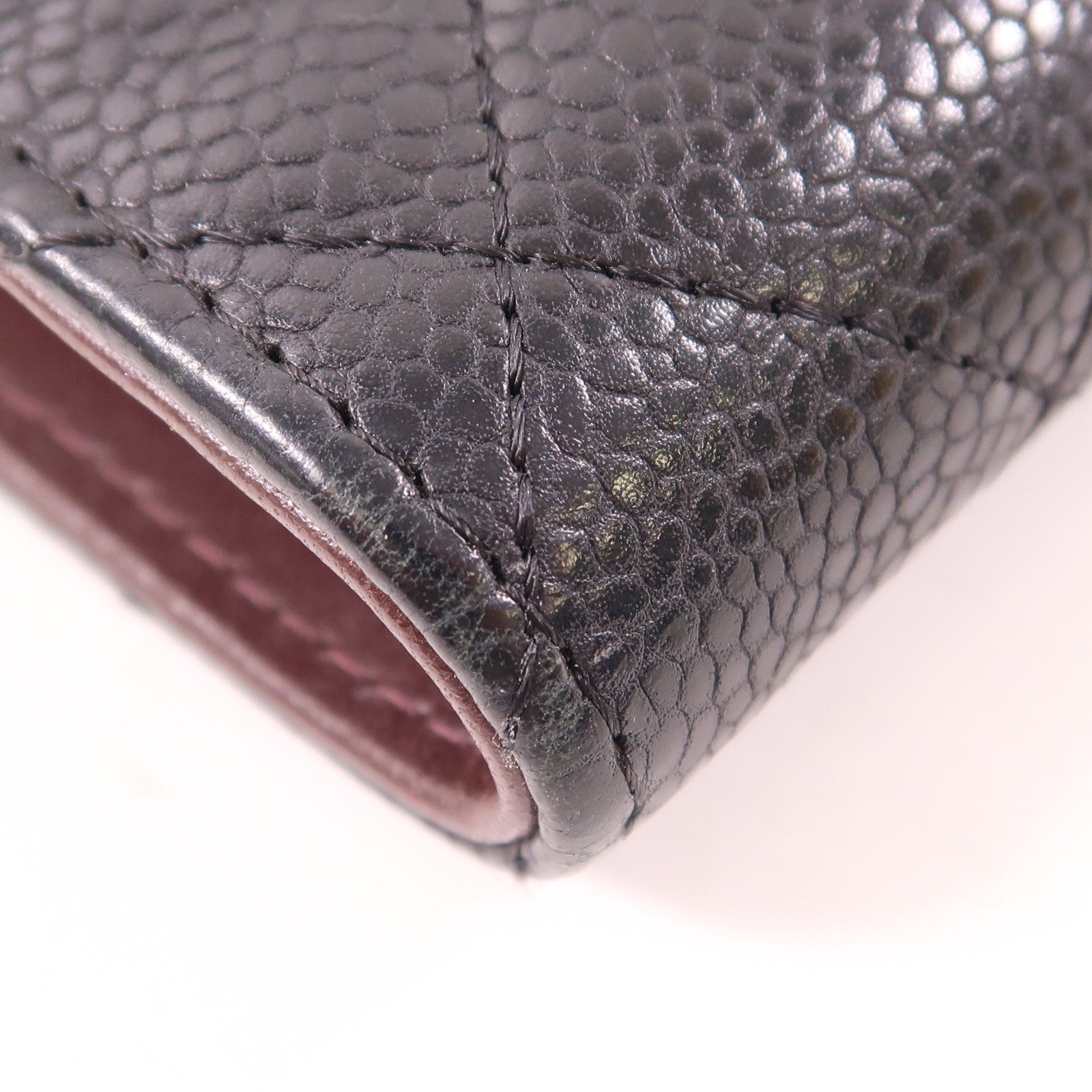 CHANEL 牛皮皮革Wallet銀扣錢包