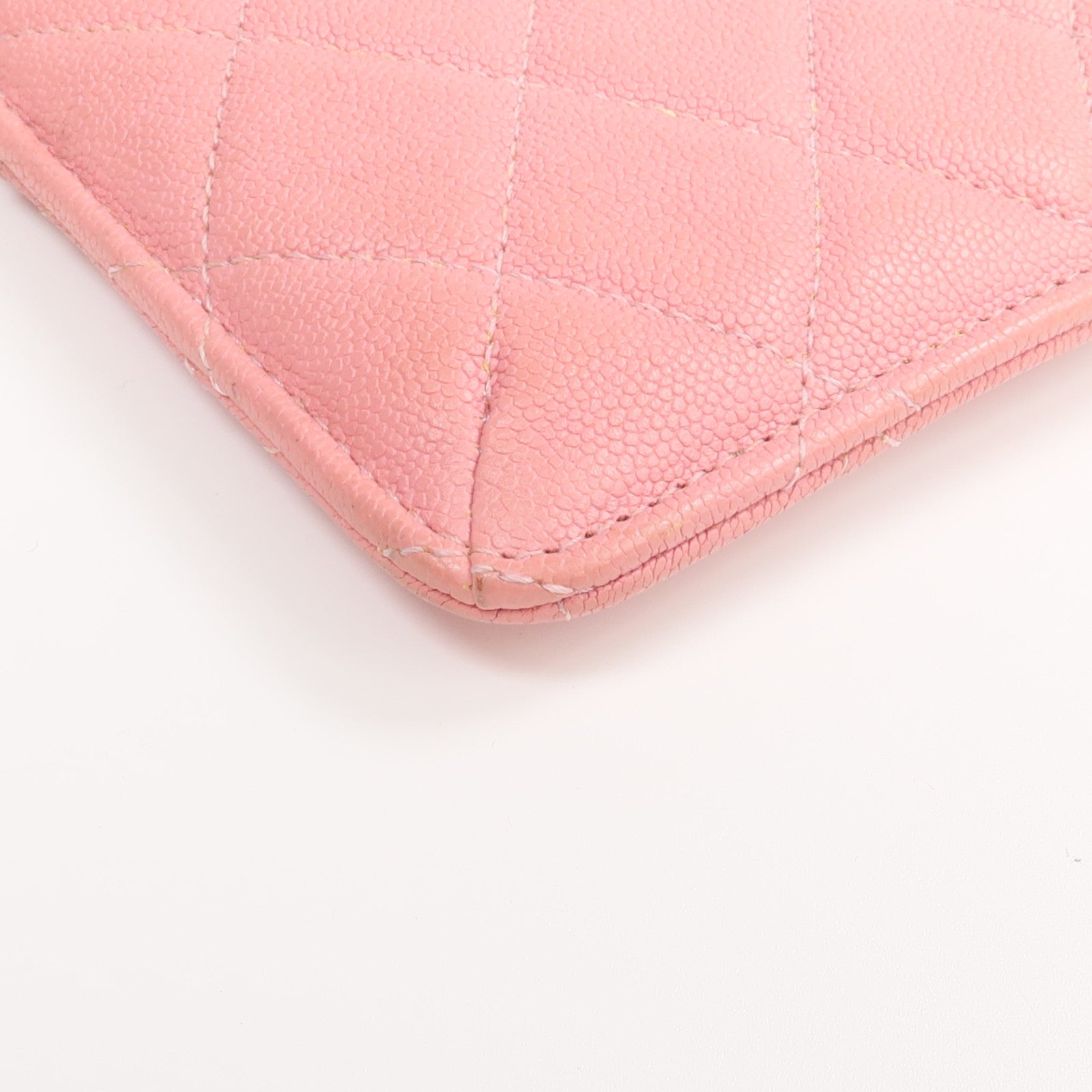 CHANEL 牛皮皮革Zipper Long Wallet金扣長錢包
