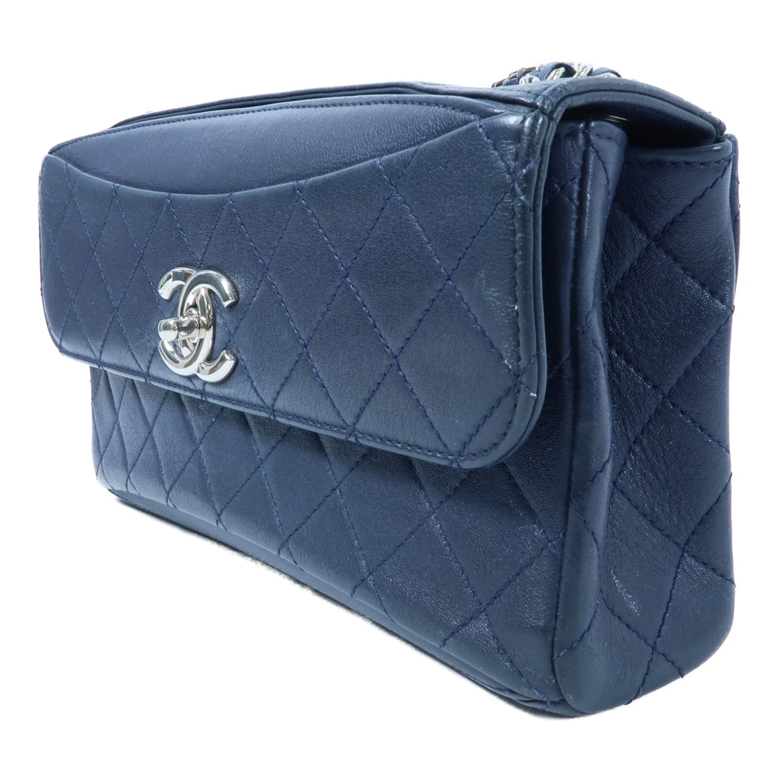 CHANEL 牛皮皮革Chain Shoulder鏈帶肩背袋