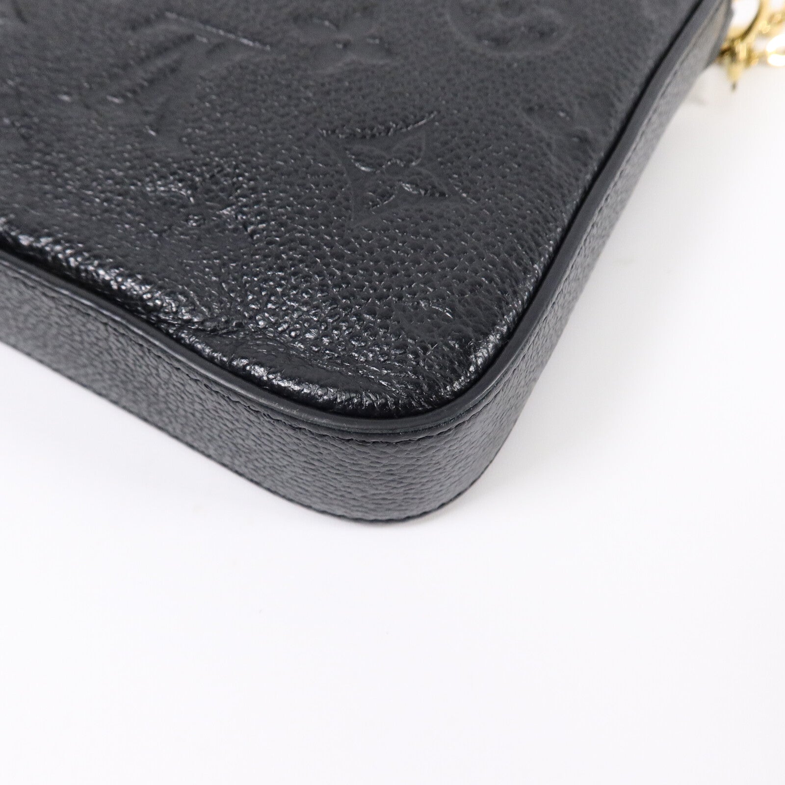 LOUIS VUITTON Monogram Empreinte Felicie Pochette 金扣鏈帶肩背袋