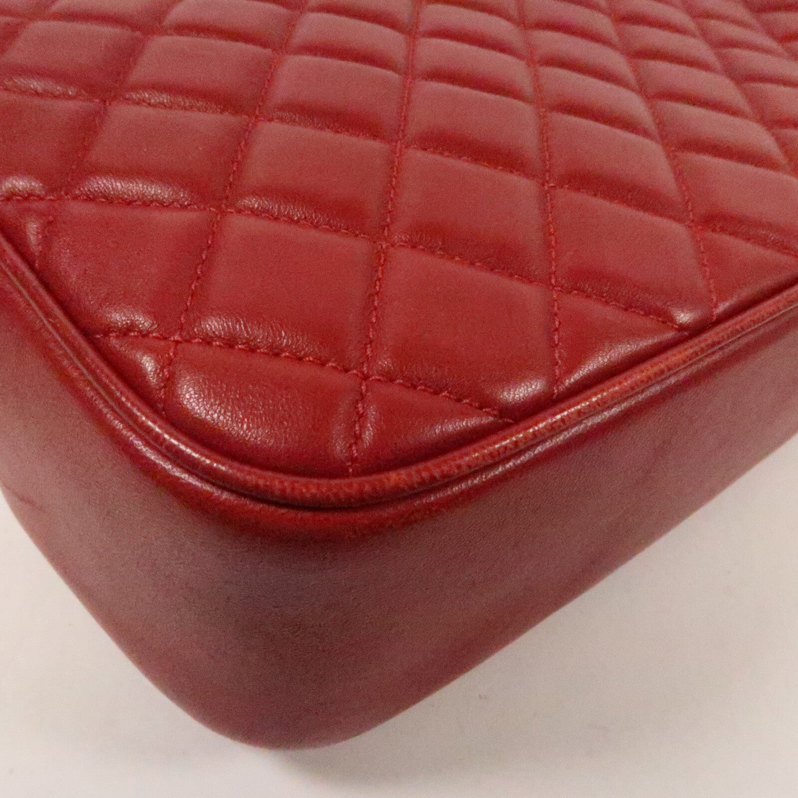 CHANEL 羊皮皮革Chain Shoulder Bag金扣鏈帶手挽肩背袋