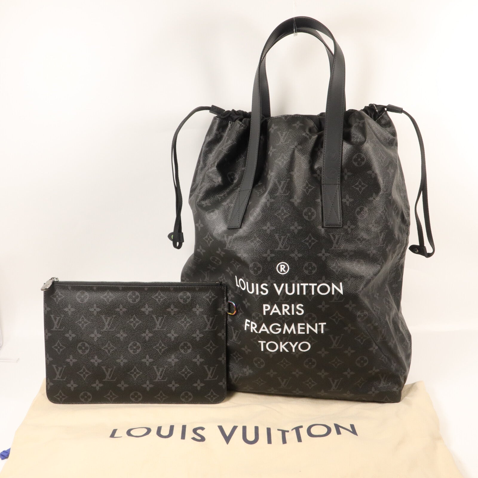 LOUIS VUITTON Monogram Eclipse LV x Fragment Cabas Light