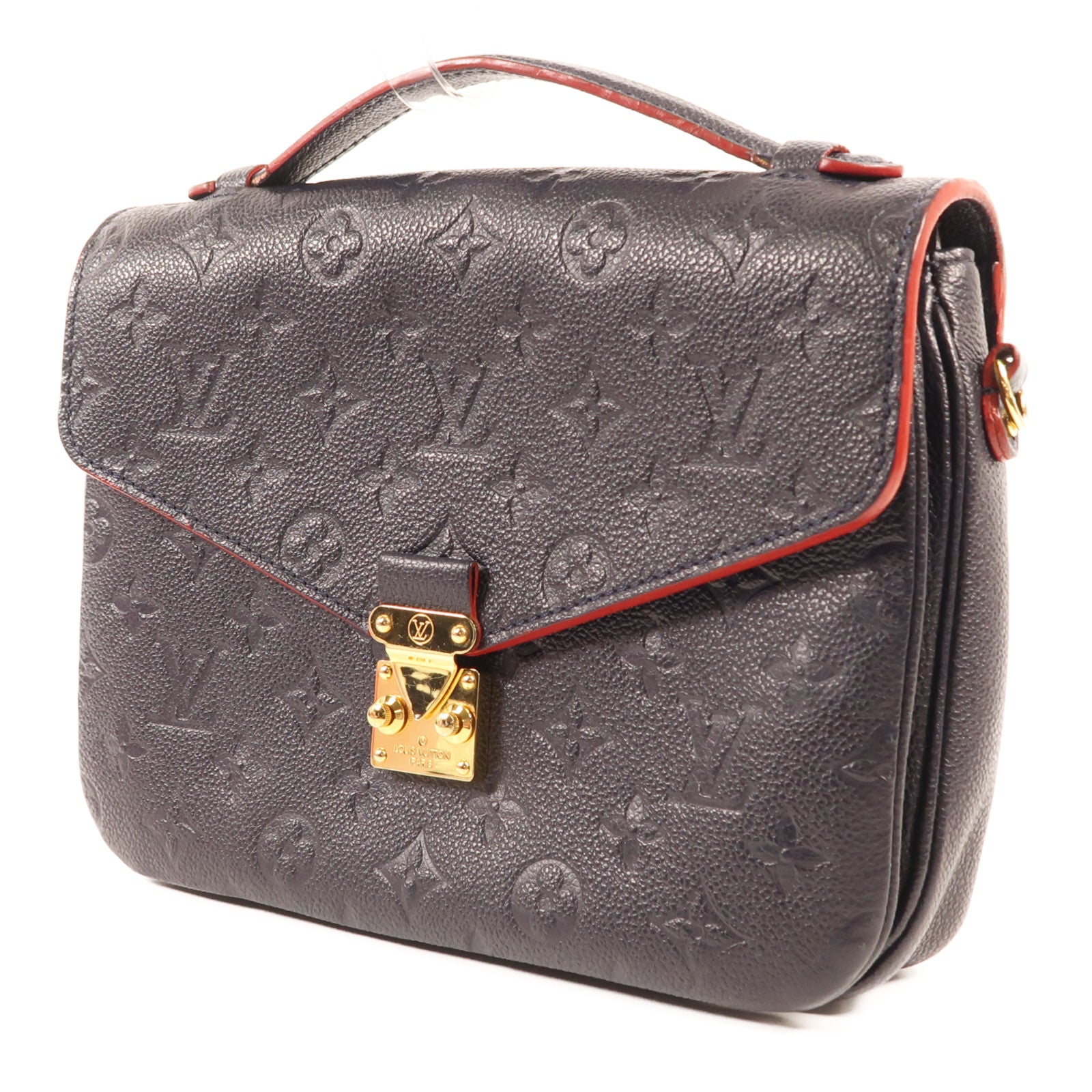 LOUIS VUITTON Monogram Empreinte Pochette Metis金扣手挽肩背兩用袋