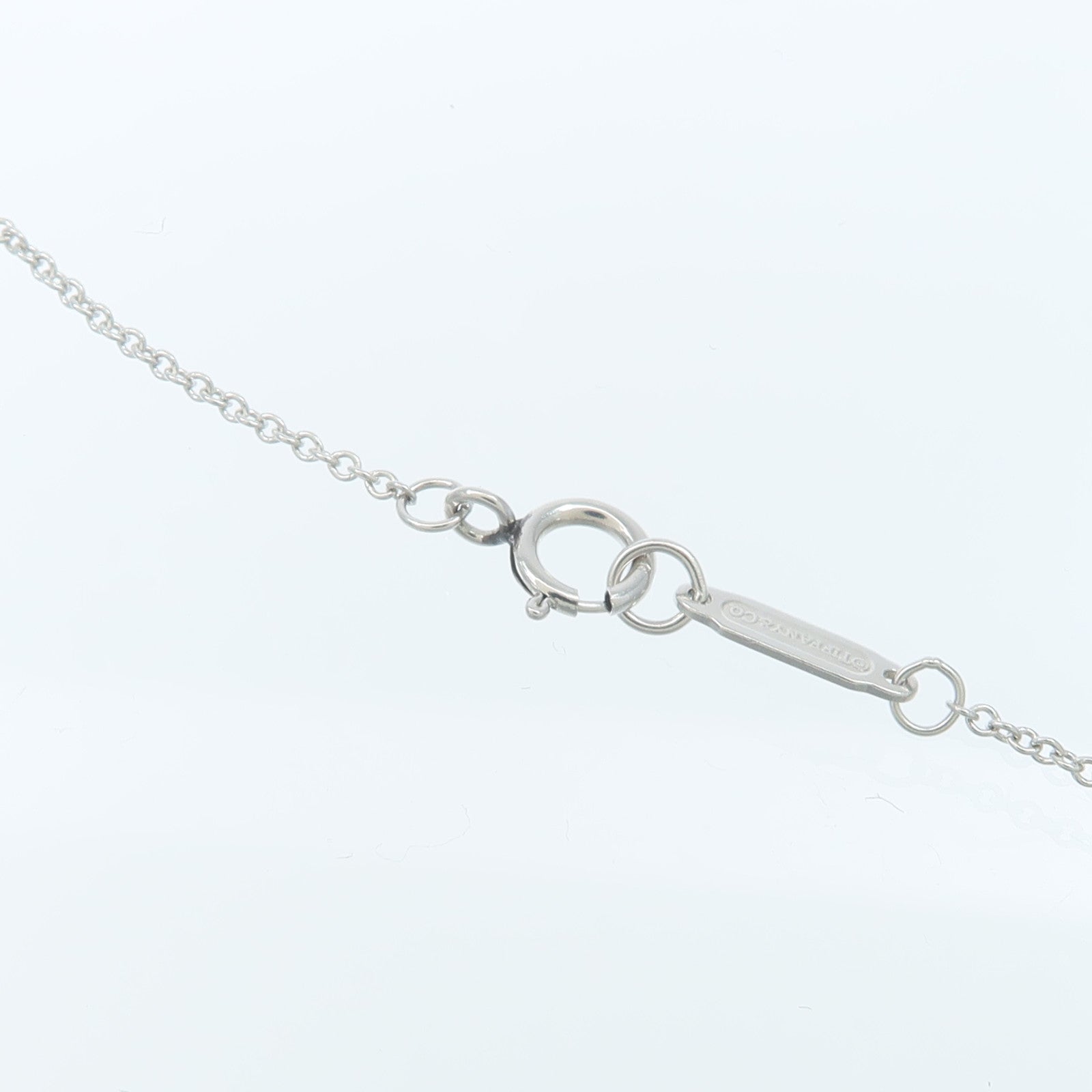 TIFFANY＆CO PT950鉑金Diamond Heart Pendant鑽石項鍊